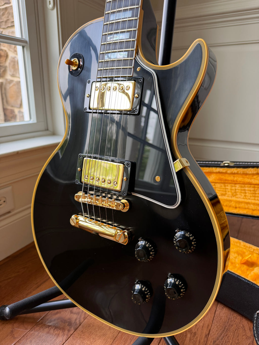 2026 Gibson Custom Shop Les Paul Custom ‘57 Reissue VOS - Ebony Black