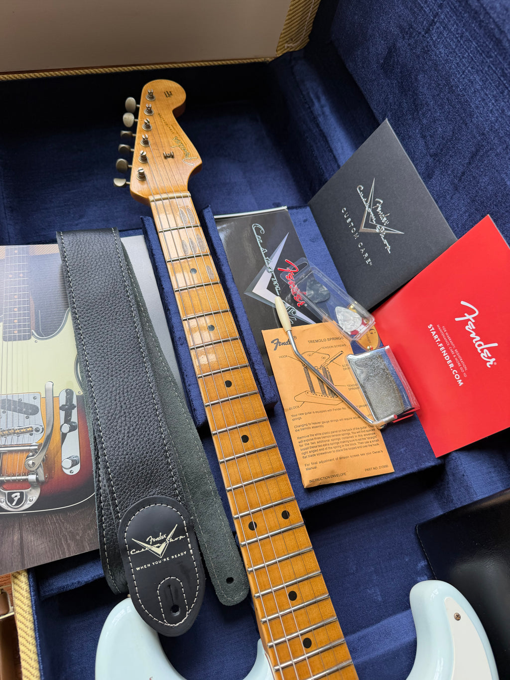 2025 Fender Custom Shop ‘56 Stratocaster S23 Limited Journeyman - Super Faded Aged Sonic Blue