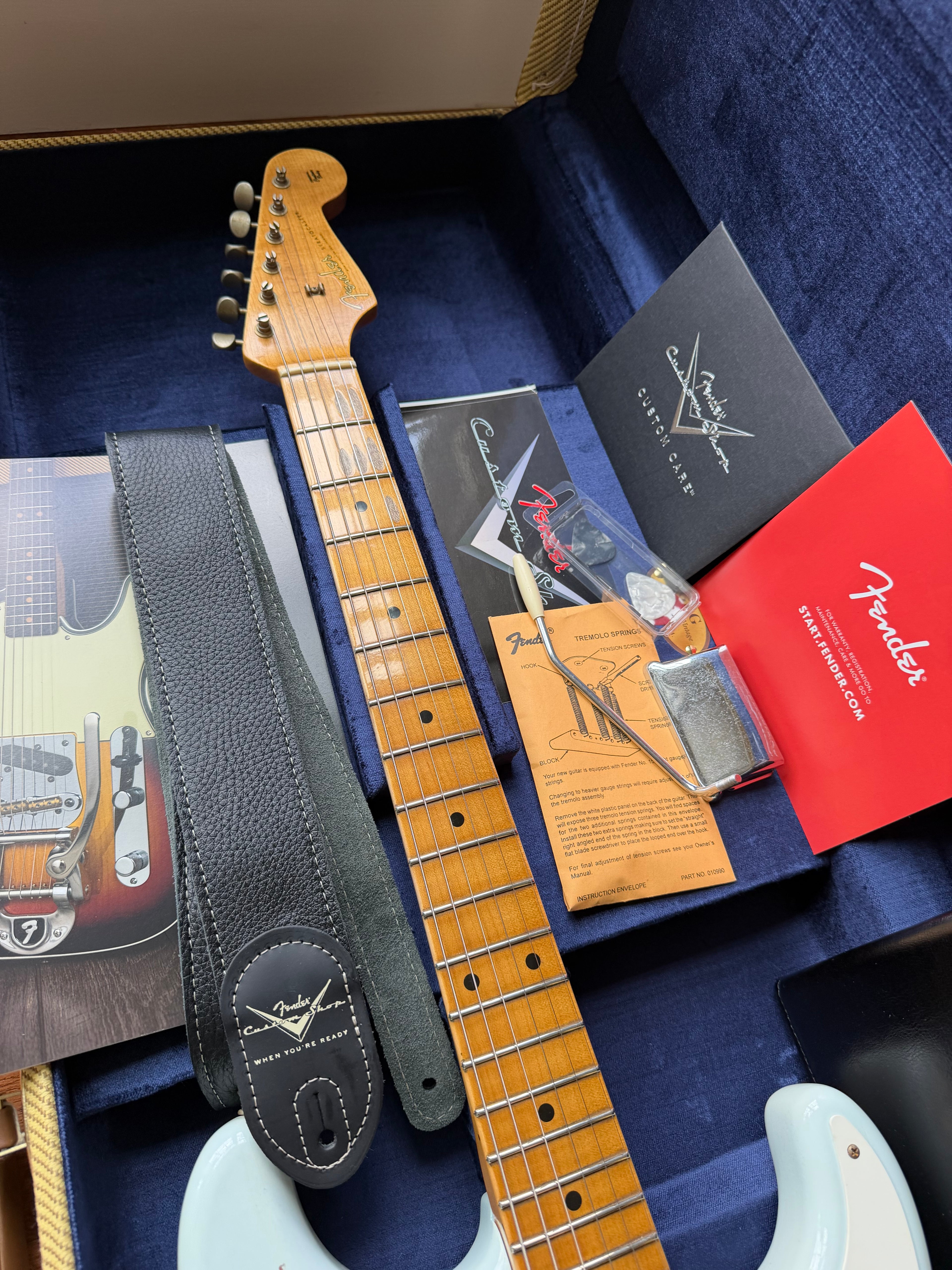 2025 Fender Custom Shop ‘56 Stratocaster S23 Limited Journeyman - Super Faded Aged Sonic Blue