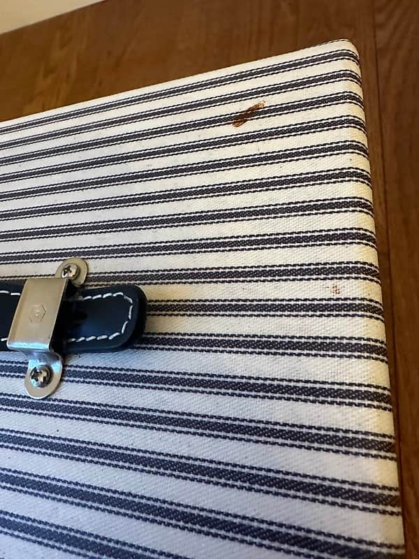 Benson Monarch Head - Oxblood Blue and White Pinstripes - Image 6