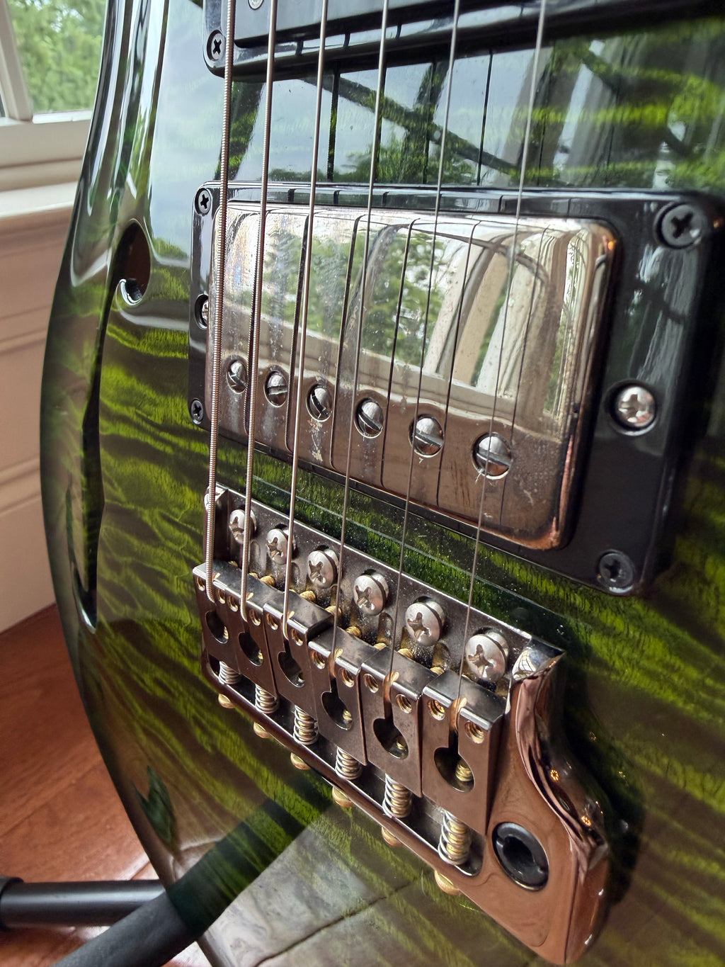 2019 PRS Special Semi-Hollow Wood Library Brazilian Korina - Jade Green Smokeburst