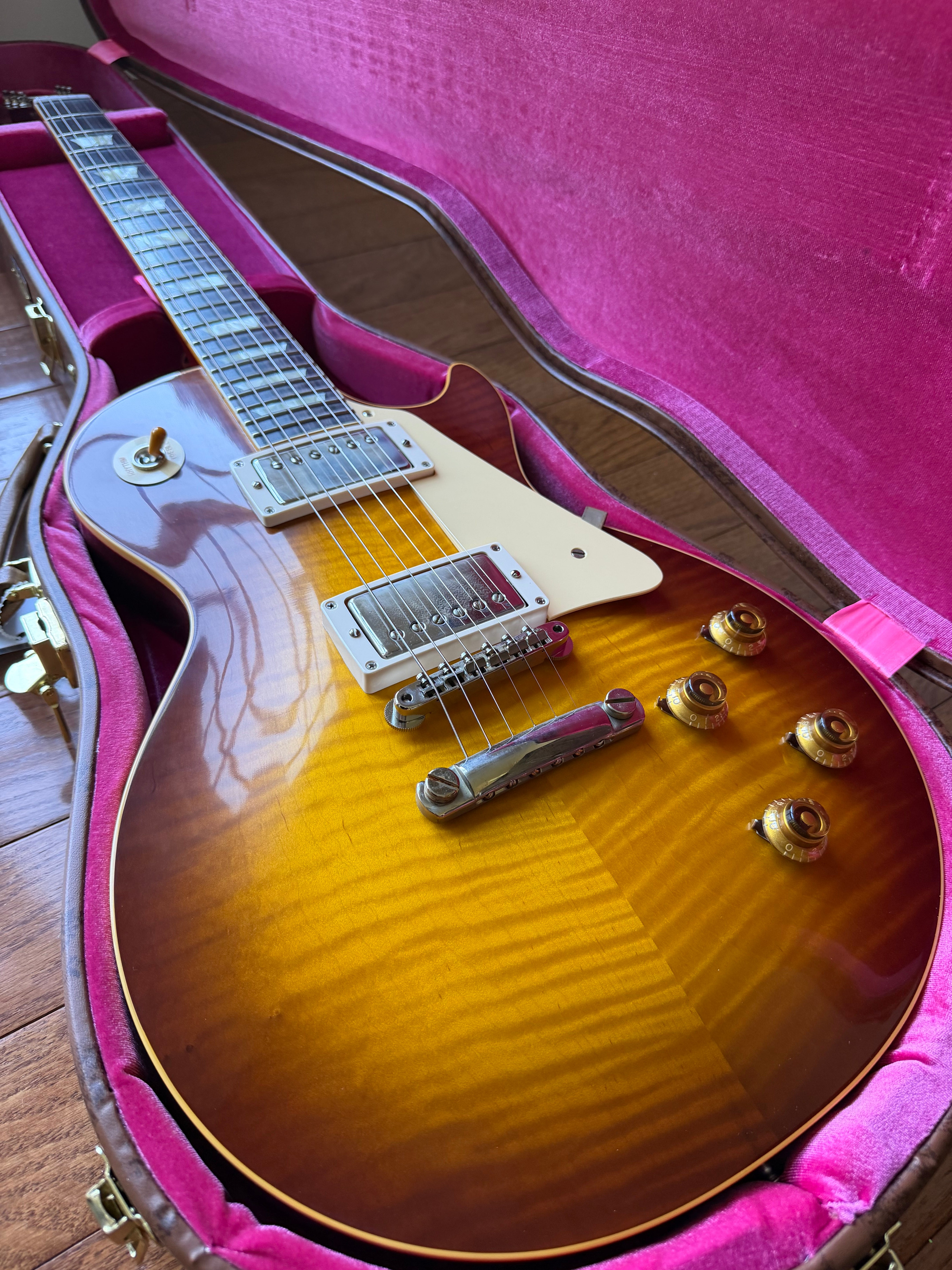 2026 Gibson Custom Shop Les Paul Standard 8.1 lbs ‘59 Reissue R9 VOS - Iced Tea Burst
