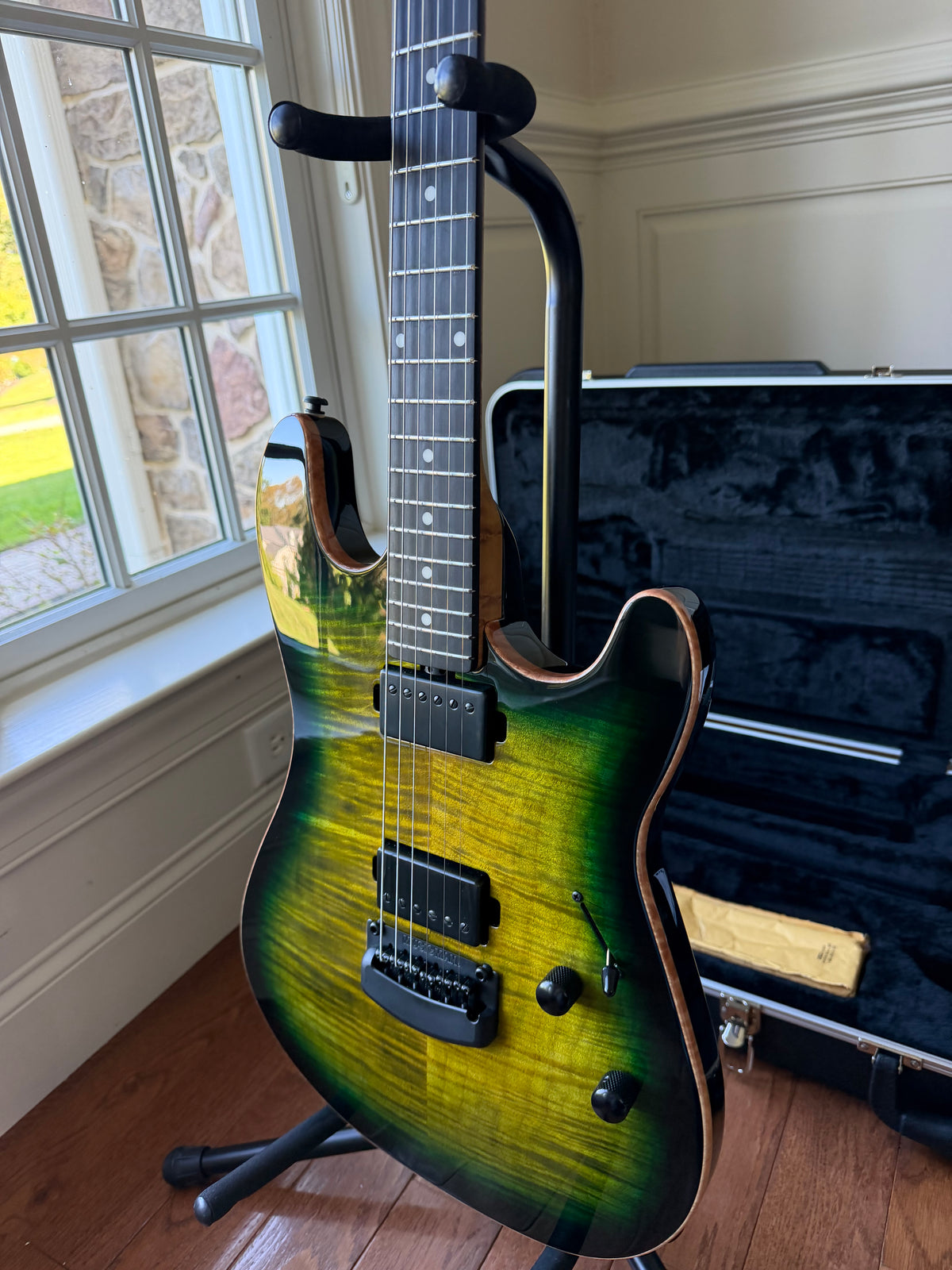 2021 Ernie Ball Music Man Sabre HH - Gator Burst Flame