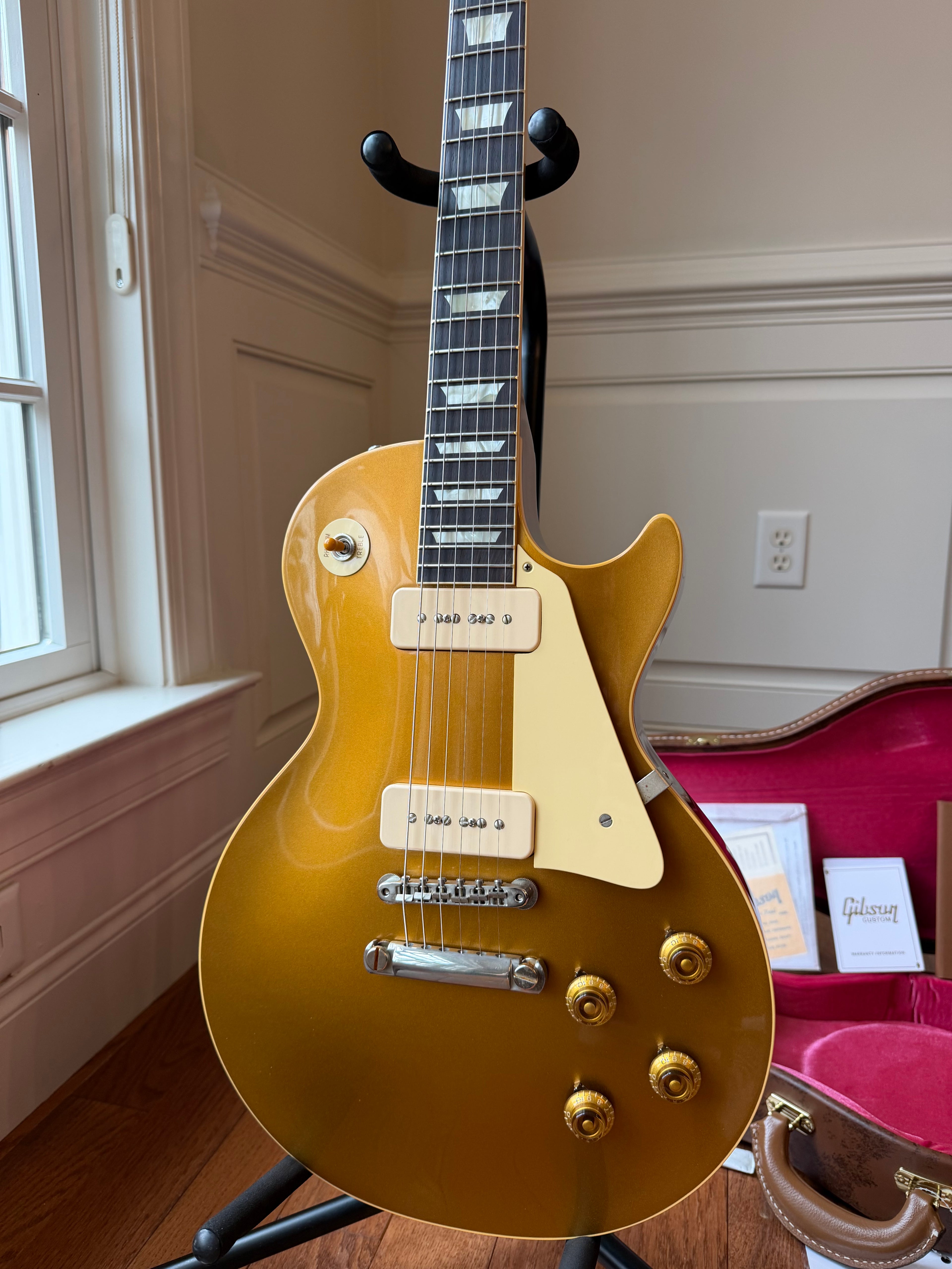 2026 Gibson Custom Shop Les Paul Standard ‘56 Reissue R6 Double Gold VOS - Gold Top