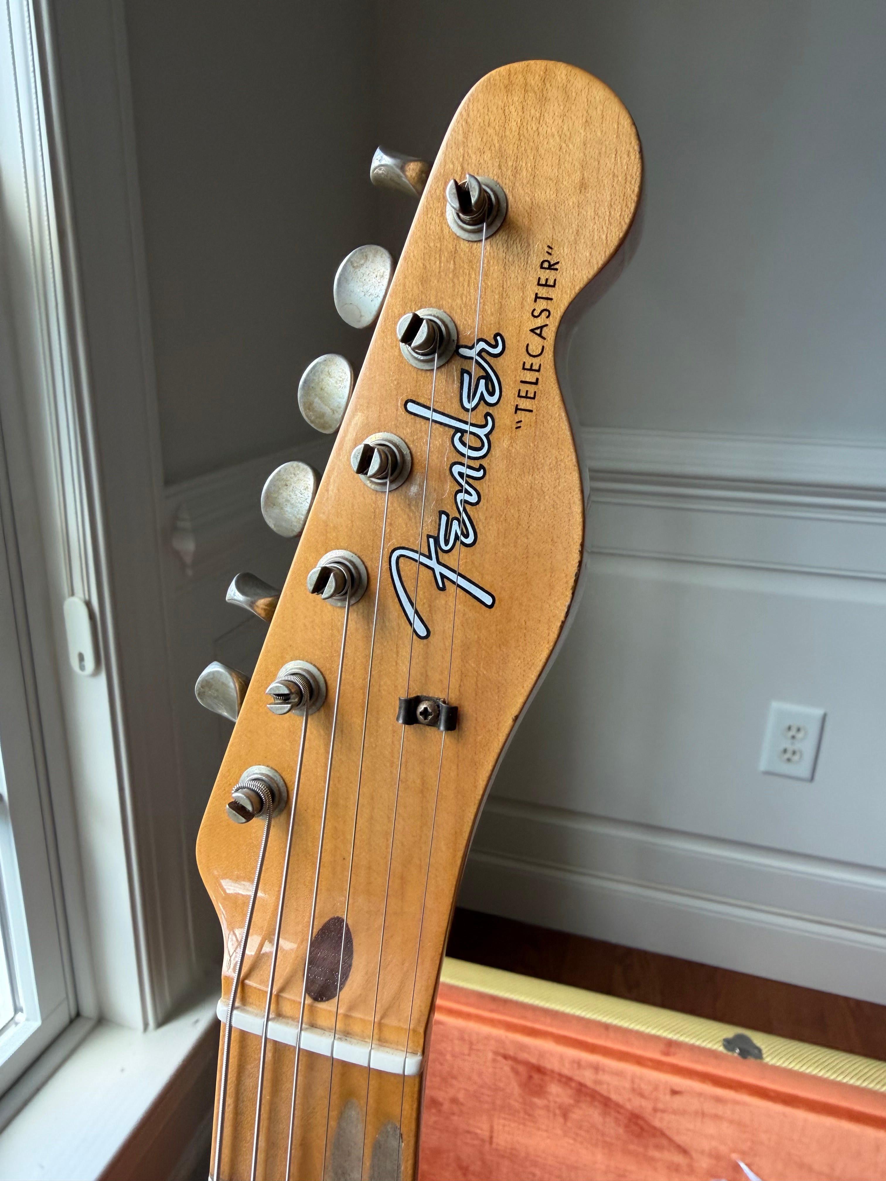 2026 Fender Custom Shop ‘58 Telecaster B6 Top Loader Journeyman - Super Aged Dirty White Blonde