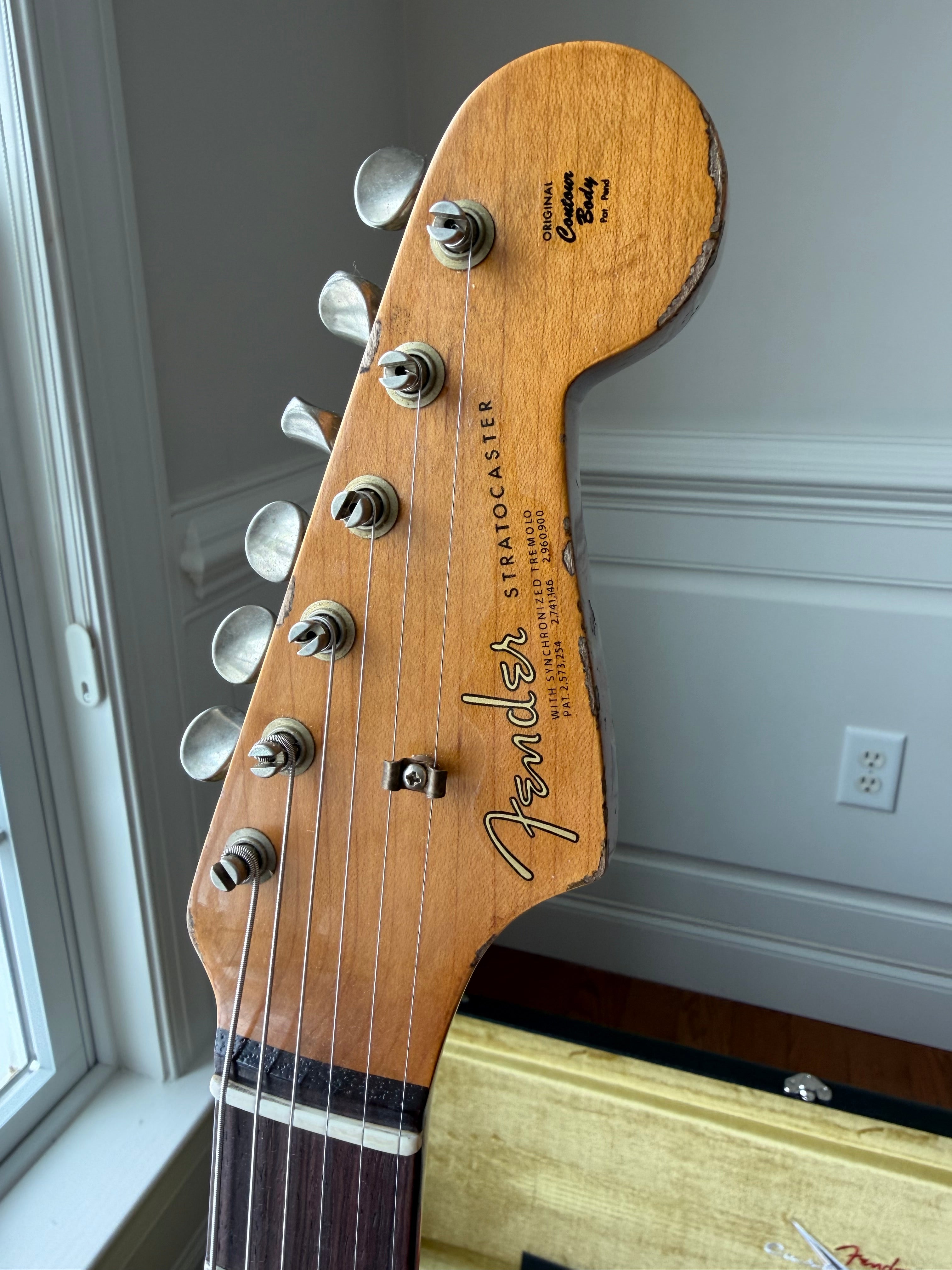 2026 Fender Custom Shop '64 Stratocaster L-Series Heavy Relic - Aged Sherwood Metallic Green - Image 8