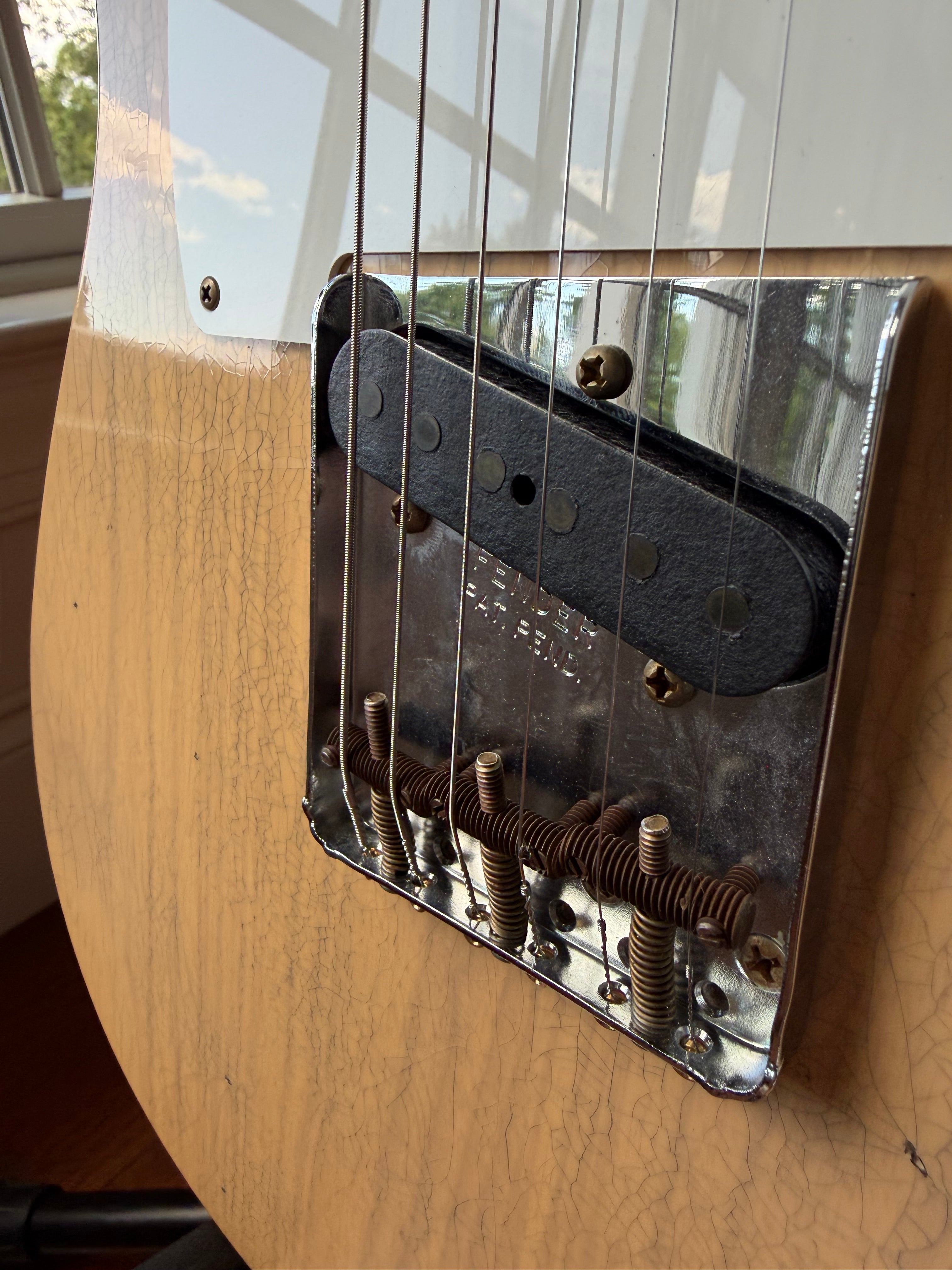 2026 Fender Custom Shop ‘58 Telecaster B6 Top Loader Journeyman - Super Aged Dirty White Blonde