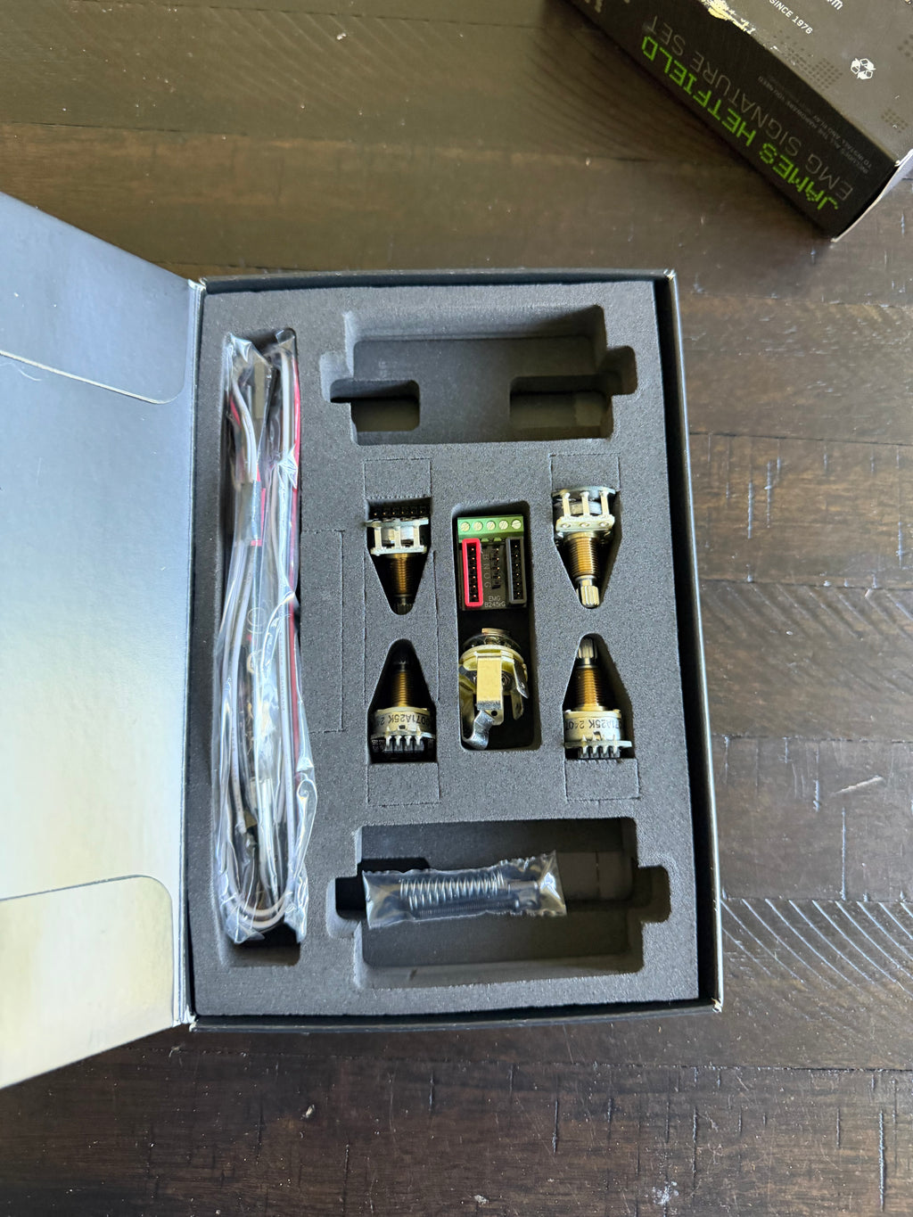 EMG JH/SET-BC James Hetfield Wiring Kit Only No Pickups