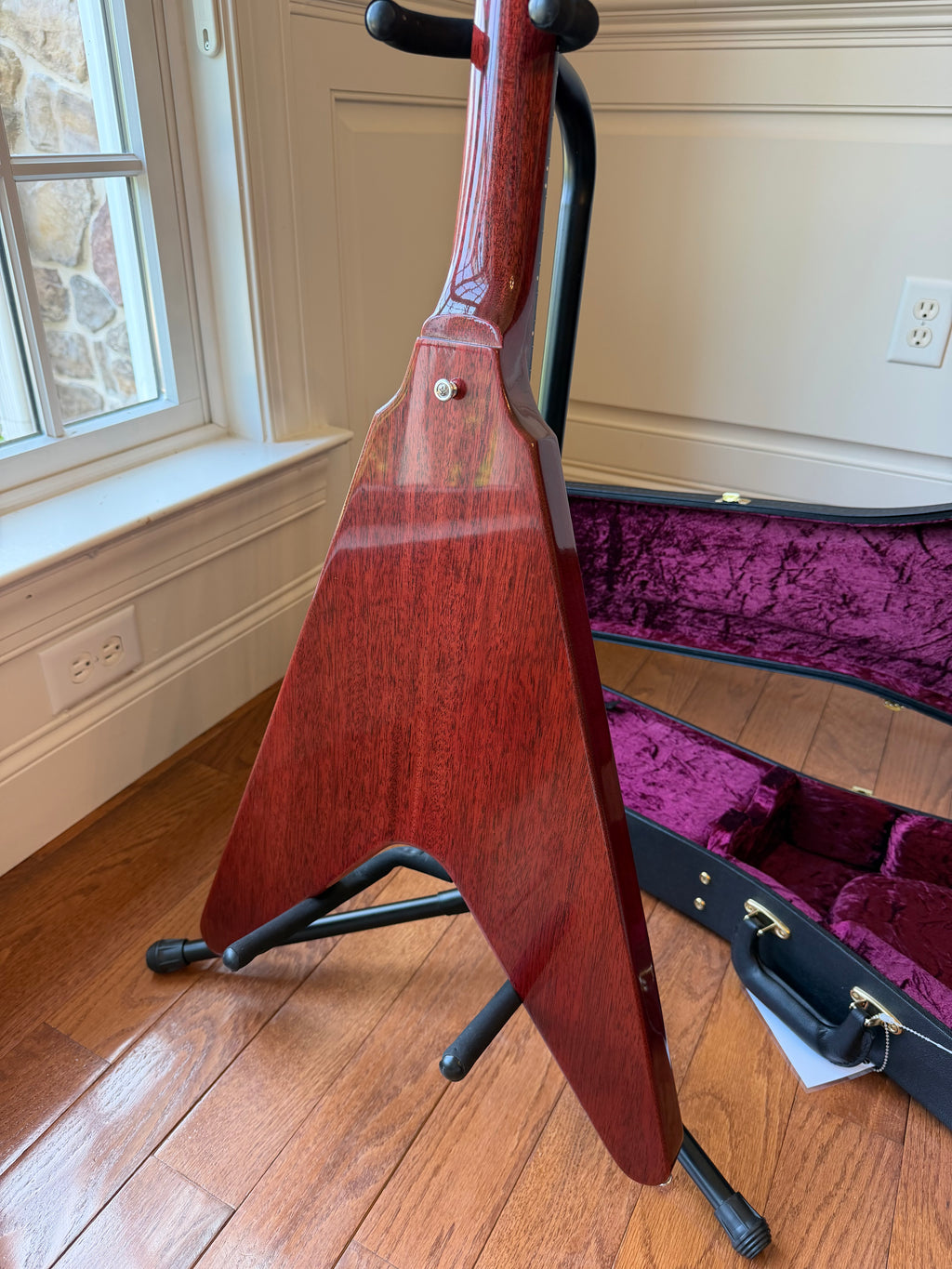 2026 Gibson Custom 1971 Flying V Medallion Reissue VOS - Cherry