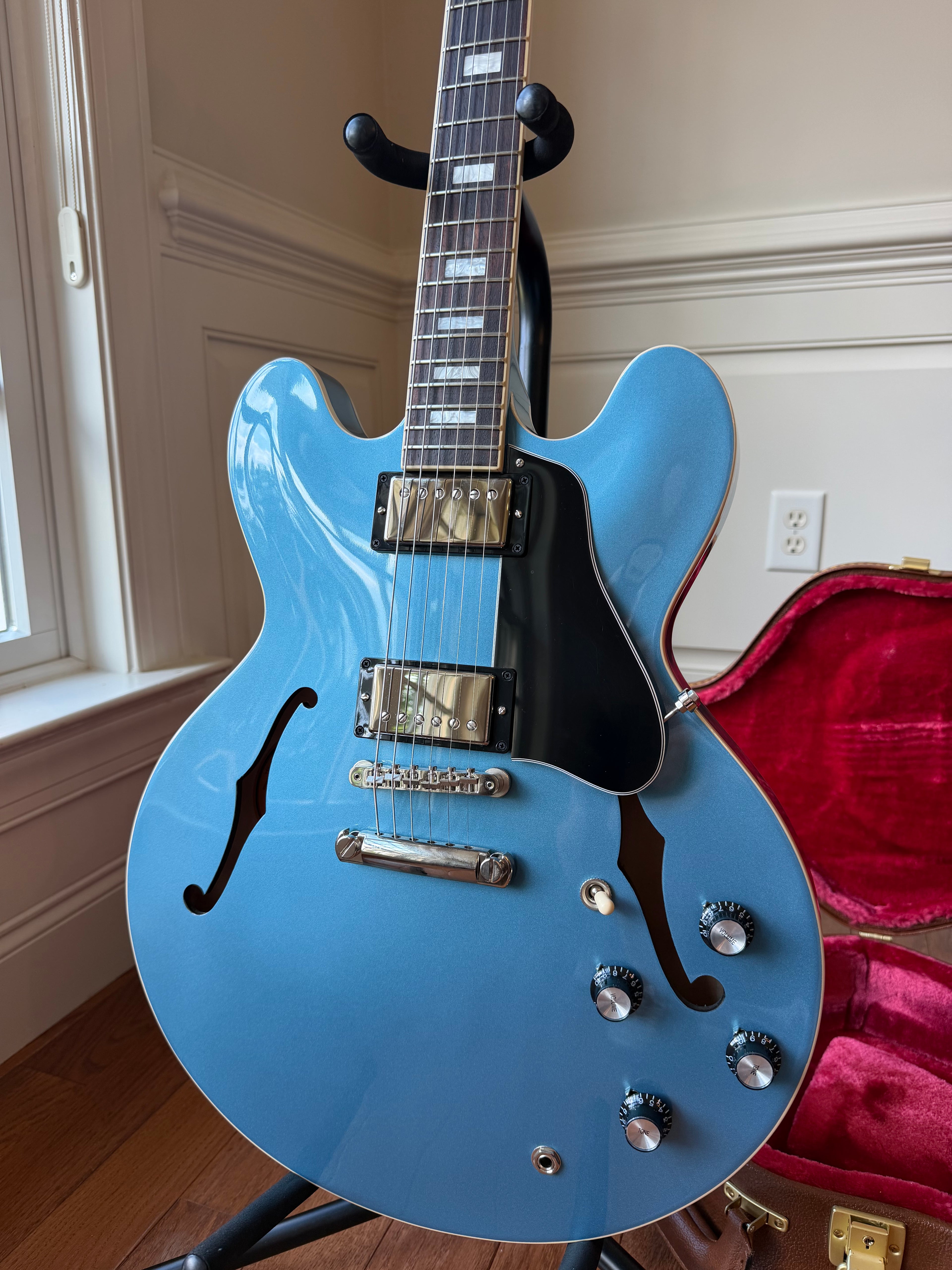 2024 Gibson ES-335 Block Gloss - Pelham Blue