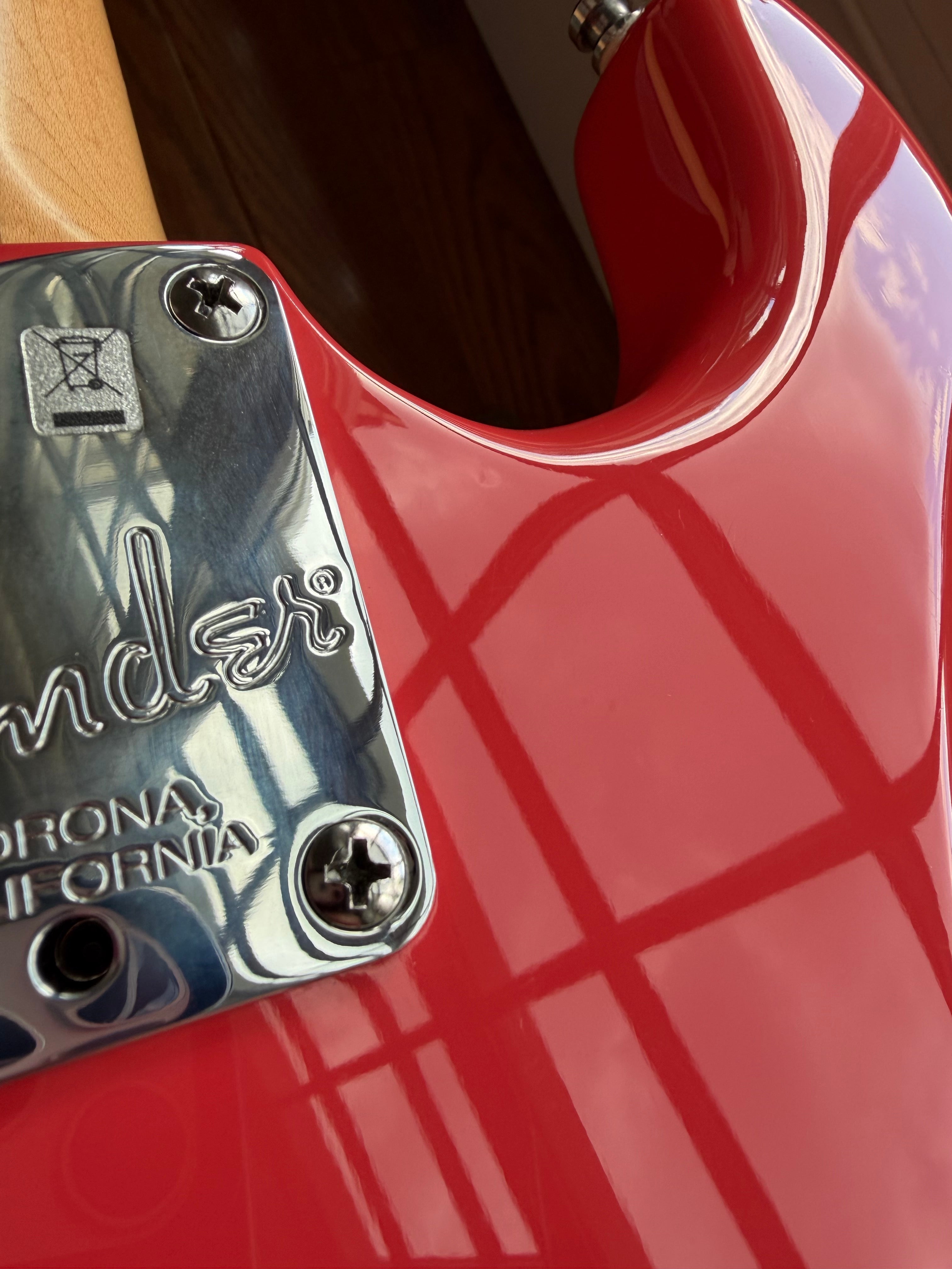 2011 Fender American Deluxe Stratocaster - Fiesta Red