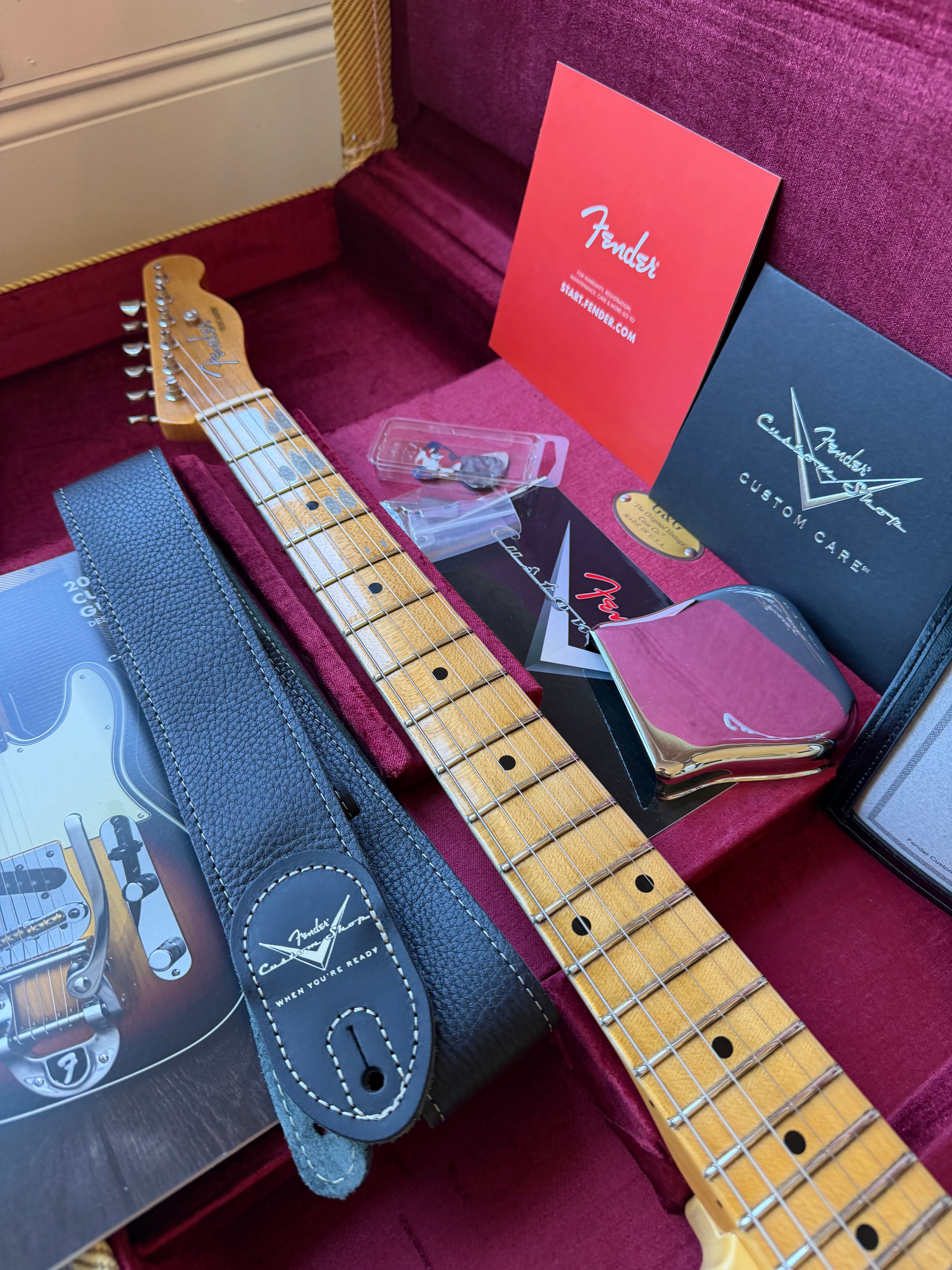 2025 Fender Custom Shop ‘55 Telecaster B5 Journeyman - Aged Natural Blonde