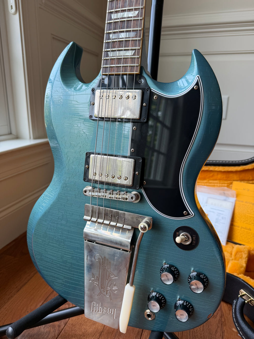 2022 Gibson Custom Shop SG ‘64 Reissue VOS Murphy Lab Light Aged - Pelham Blue