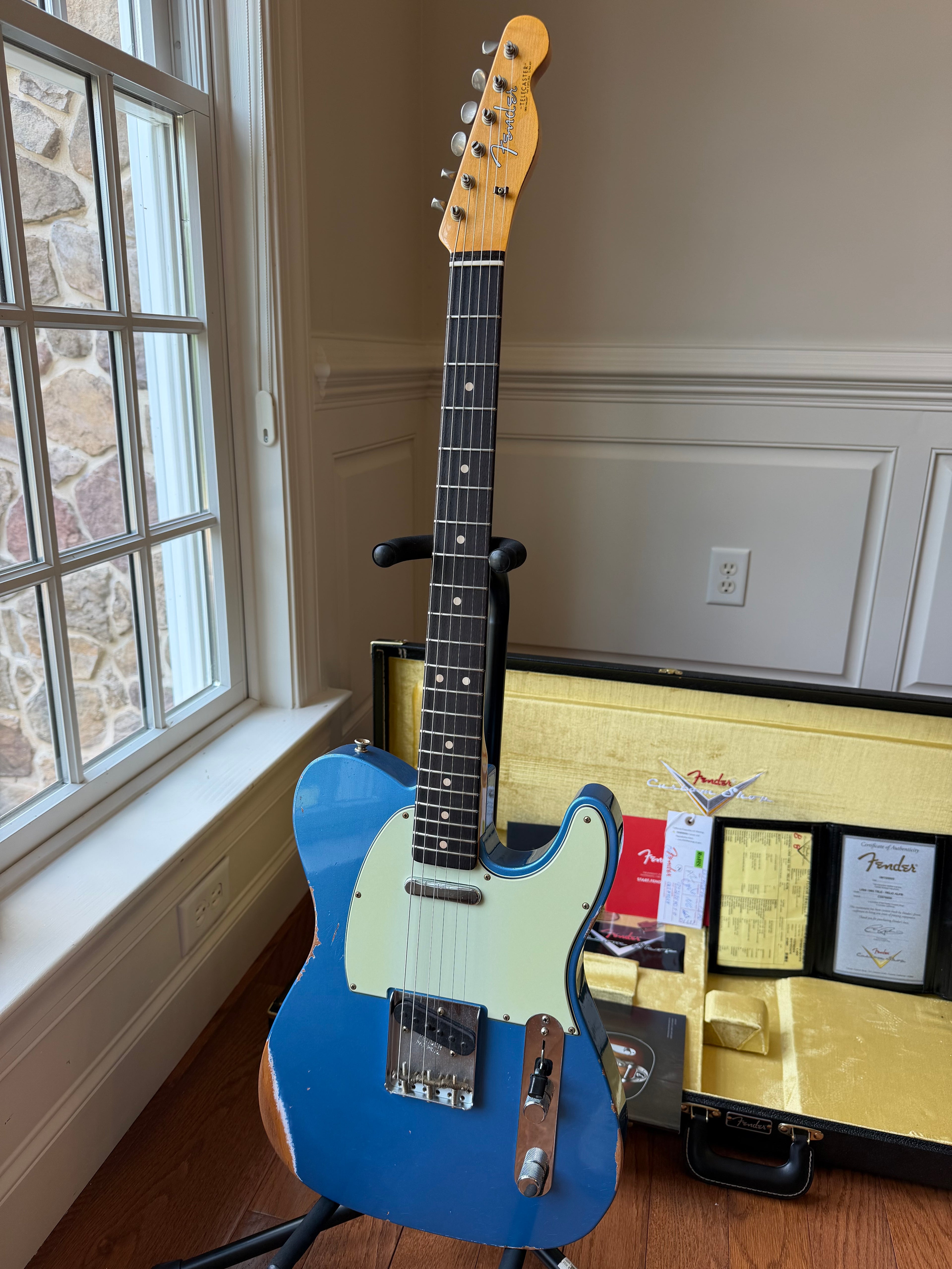 2025 Fender Custom Shop ‘63 Telecaster LR25 Relic - Aged Lake Placid Blue
