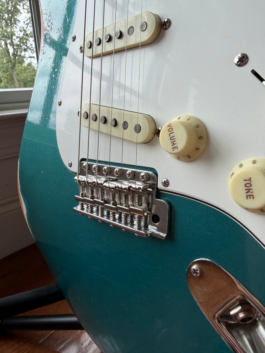 2024 Fender Custom Shop ‘67 Stratocaster Channel Bound Neck Relic - Aged Ocean Turquoise
