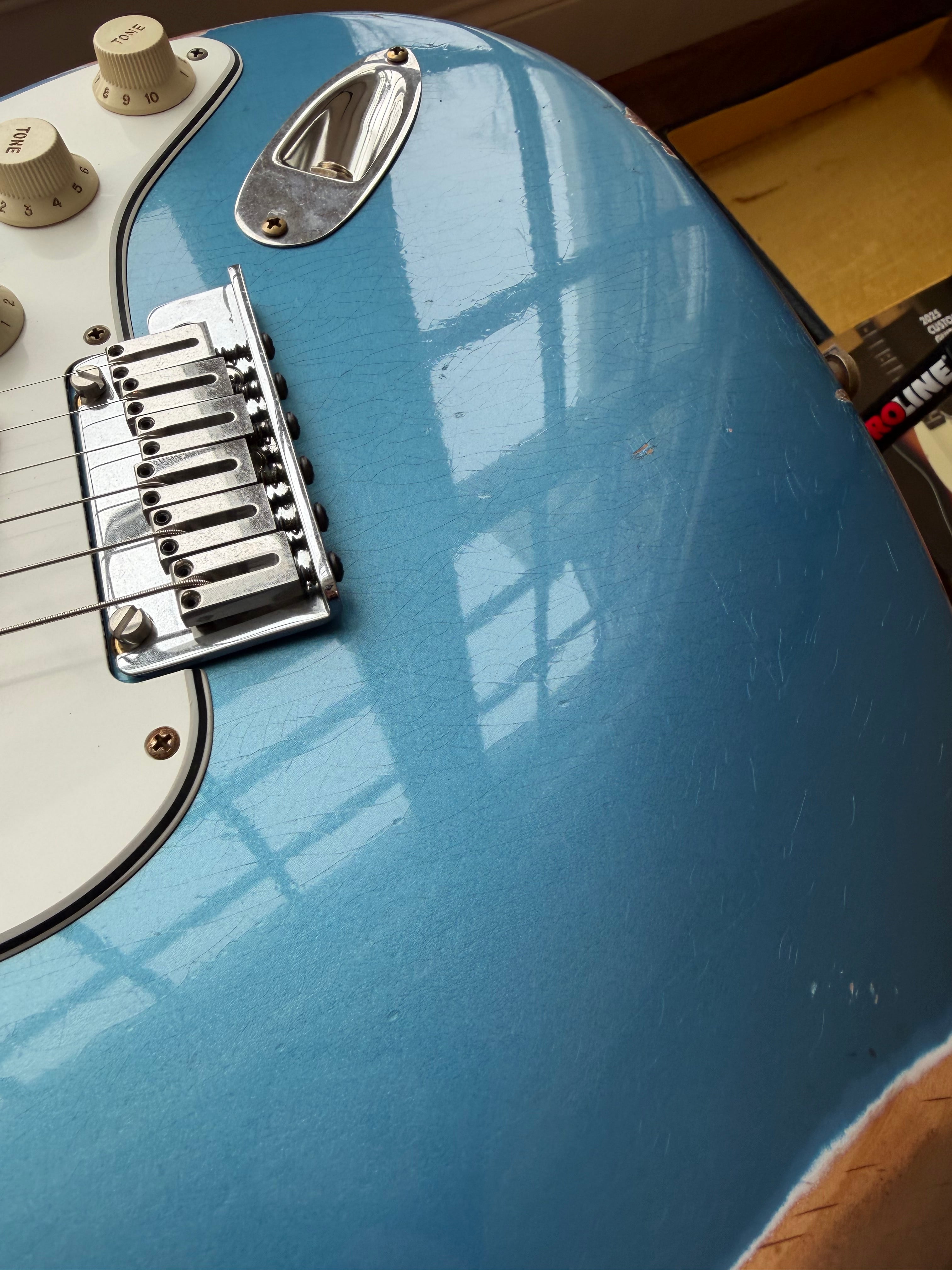 2025 Fender Custom Shop Stratocaster Pro W25 Relic - Aged Lake Placid Blue - Image 14