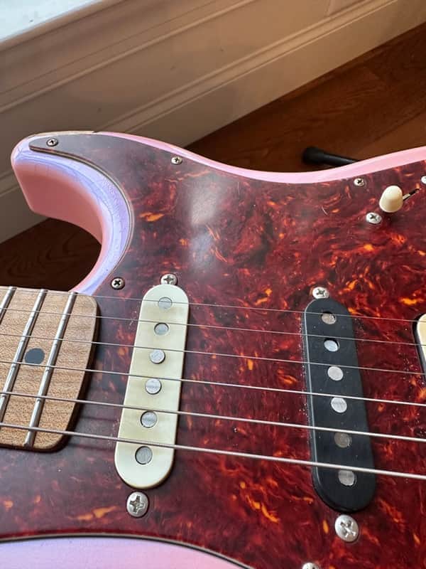 LsL Instruments Saticoy HSS Keyara - Ice Pink Over 3-Tone Sunburst