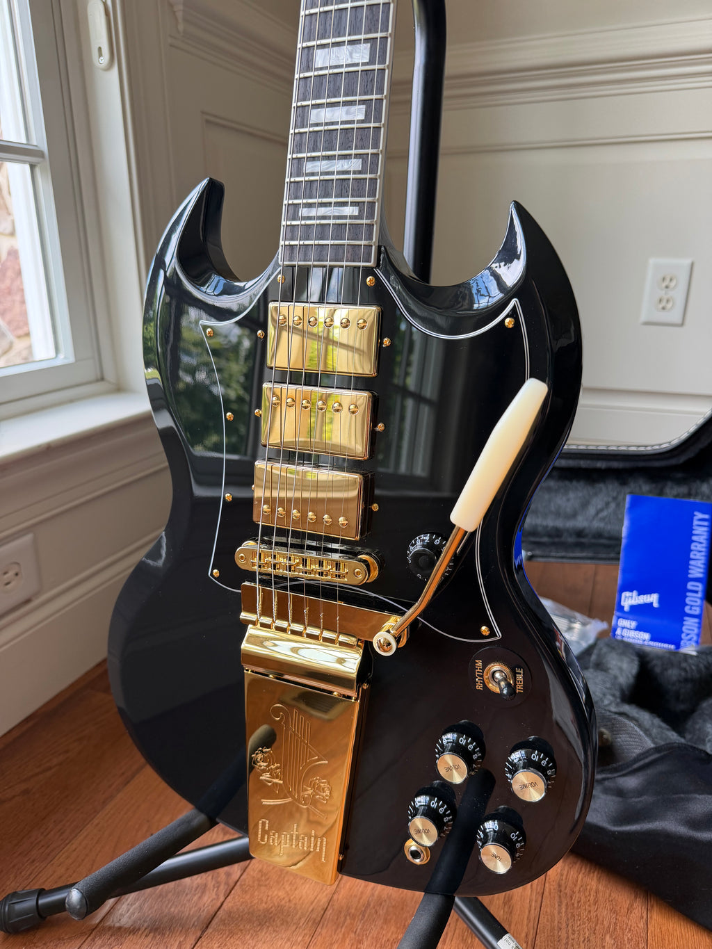 2020 Gibson Kirk Douglas SG Custom - Ebony Black