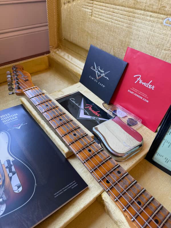 2025 Fender Custom Shop '57 Telecaster Super Heavy Relic LR25 Limited Edition - Aged Dirty White Blonde