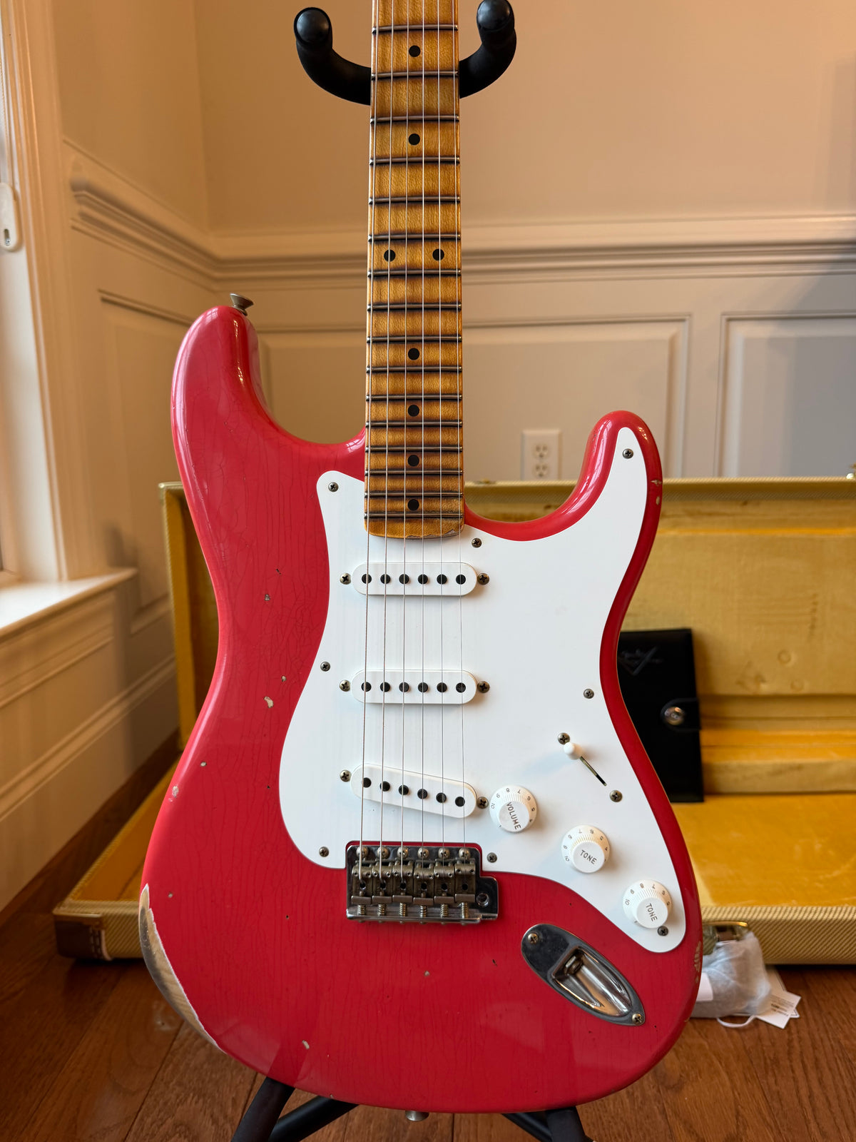 2025 Fender Custom Shop ‘58 Stratocaster 7.0 lbs LR25 Relic - Aged Fiesta Red