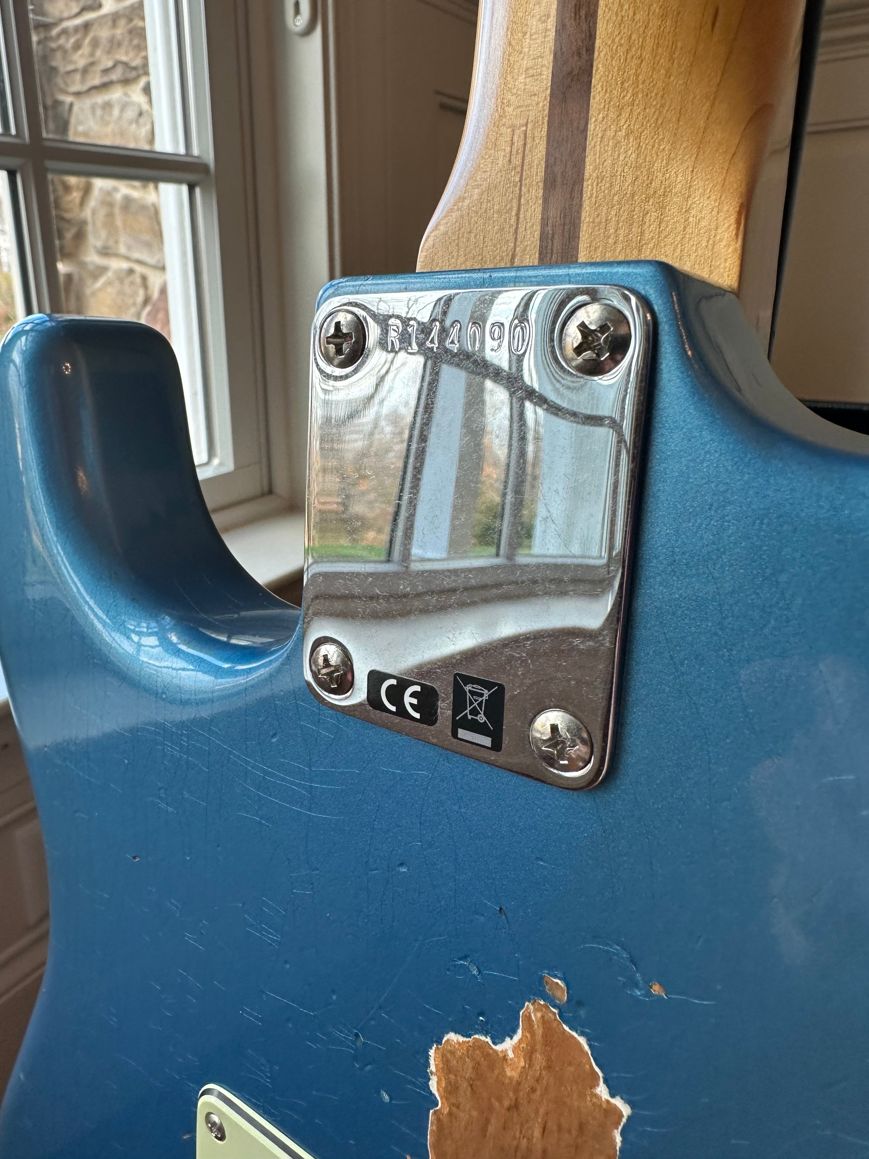 2025 Fender Custom Shop W25 Custom Deluxe Stratocaster Relic S1 HSS - Aged Lake Placid Blue - Image 12
