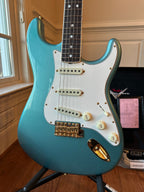 2023 Fender Custom Shop '65 Stratocaster LTD Gold Hardware Neck Binding - Teal Green Metallic - Image 2