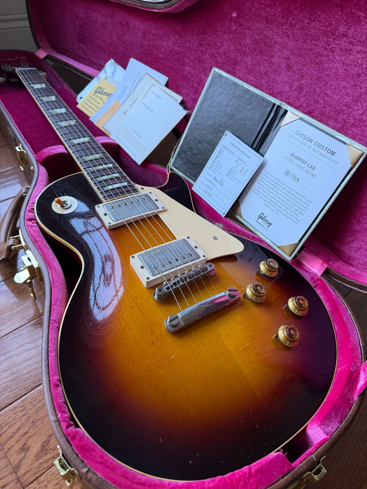 2022 Gibson Custom Shop ‘58 Reissue R8 Les Paul Murphy Lab Ultra Light Aged - Bourbon Burst