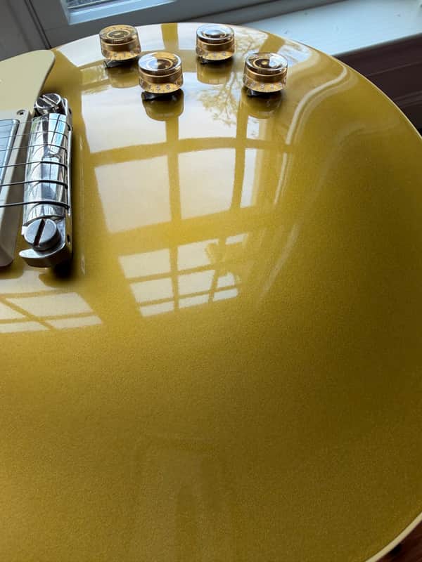 2022 Gibson Custom Shop M2M ‘54 Reissue R4 Les Paul Double Gold Stinger VOS - Gold Top