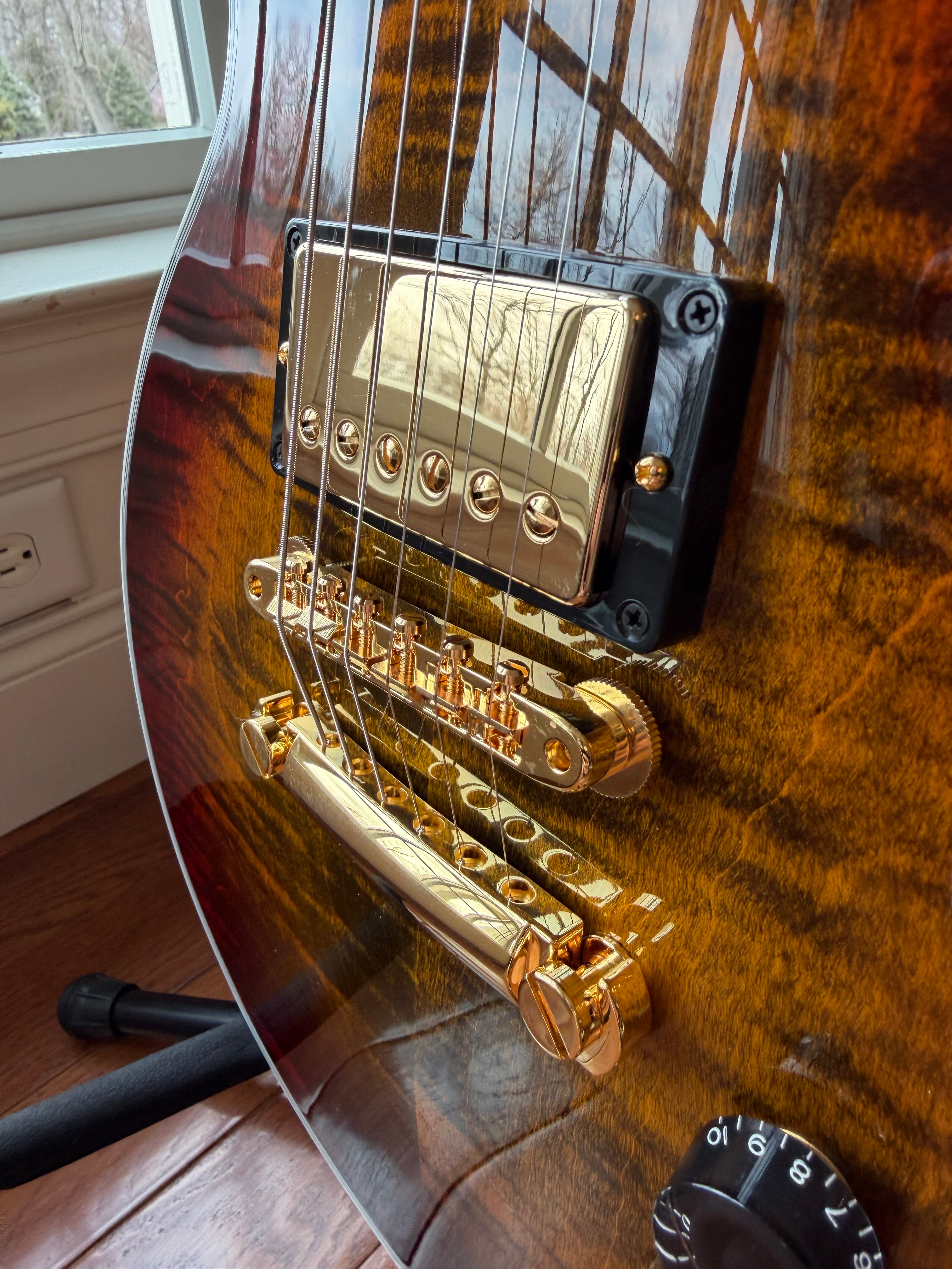 2026 Gibson Les Paul Axcess Custom Figured Top - Bengal Burst