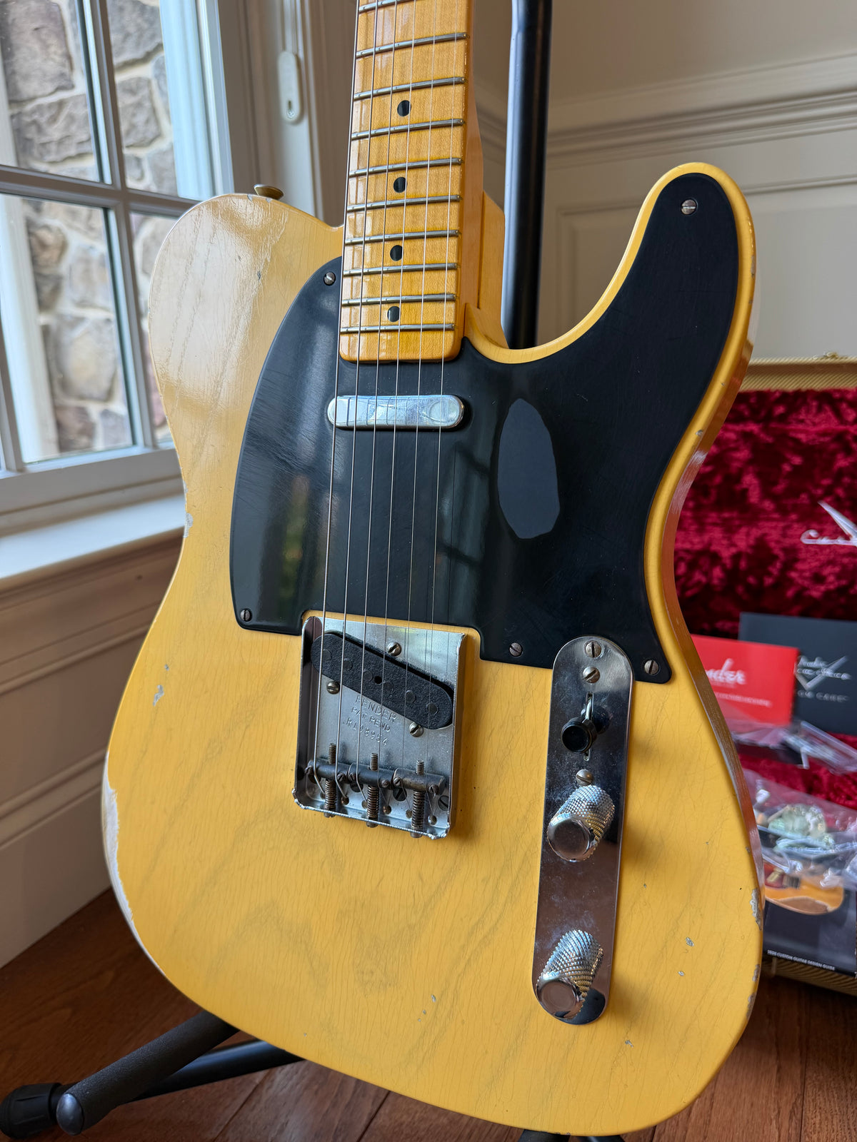 2021 Fender Custom Shop ‘51 70th Anniversary Broadcaster Telecaster Relic - Nocaster Blonde