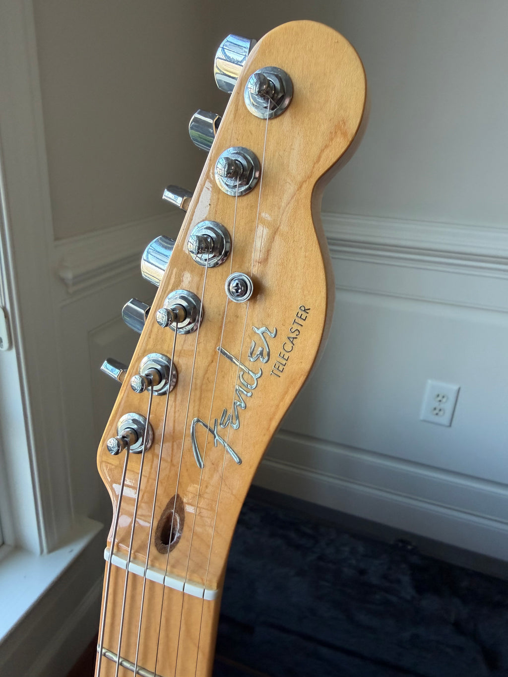 2013 Fender American Deluxe Telecaster Thinline - Olympic White - Image 9