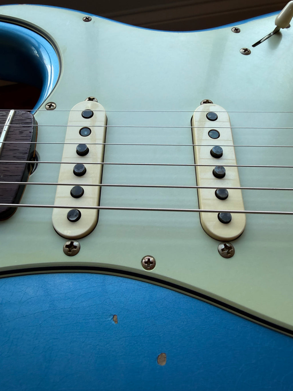 2025 Fender Custom Shop '60 Stratocaster LR25 Relic Limited Edition Matching Headstock - Aged Lake Placid Blue - Image 12