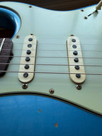 2025 Fender Custom Shop '60 Stratocaster LR25 Relic Limited Edition Matching Headstock - Aged Lake Placid Blue - Image 12
