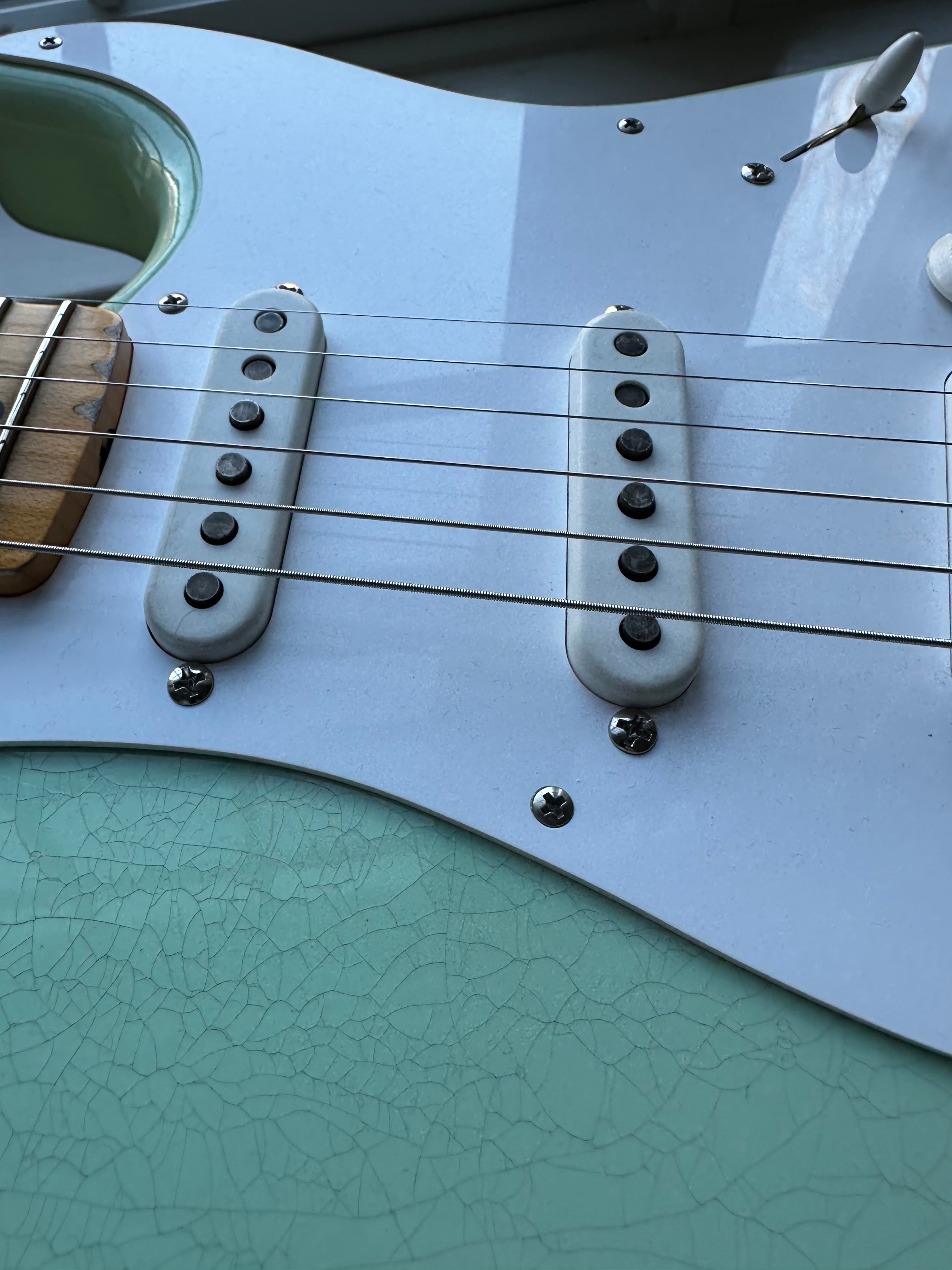 2025 Fender Custom Shop '54 Stratocaster B4 Fat LTD Relic CC - Super Faded Aged Surf Green - Image 12