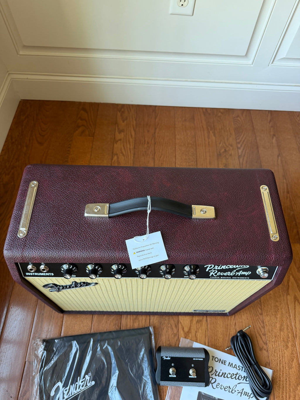 2025 Fender FSR Tone Master Princeton 12-Watt Guitar Amp Combo - Wine