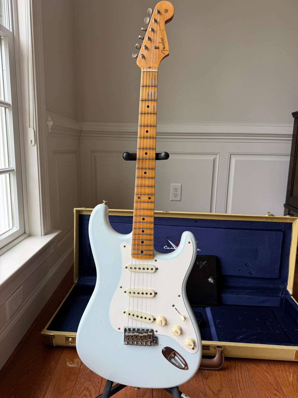 2025 Fender Custom Shop ‘56 Stratocaster S23 Limited Journeyman - Super Faded Aged Sonic Blue