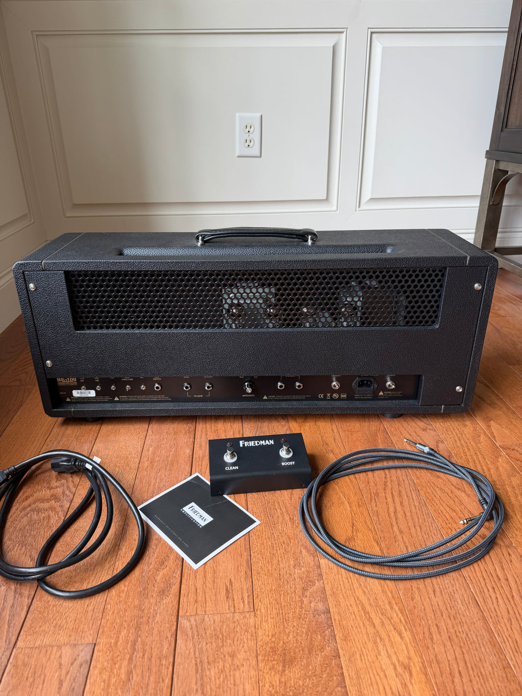 Friedman BE-100 Deluxe 3-Channel 100-Watt Guitar Amp Head