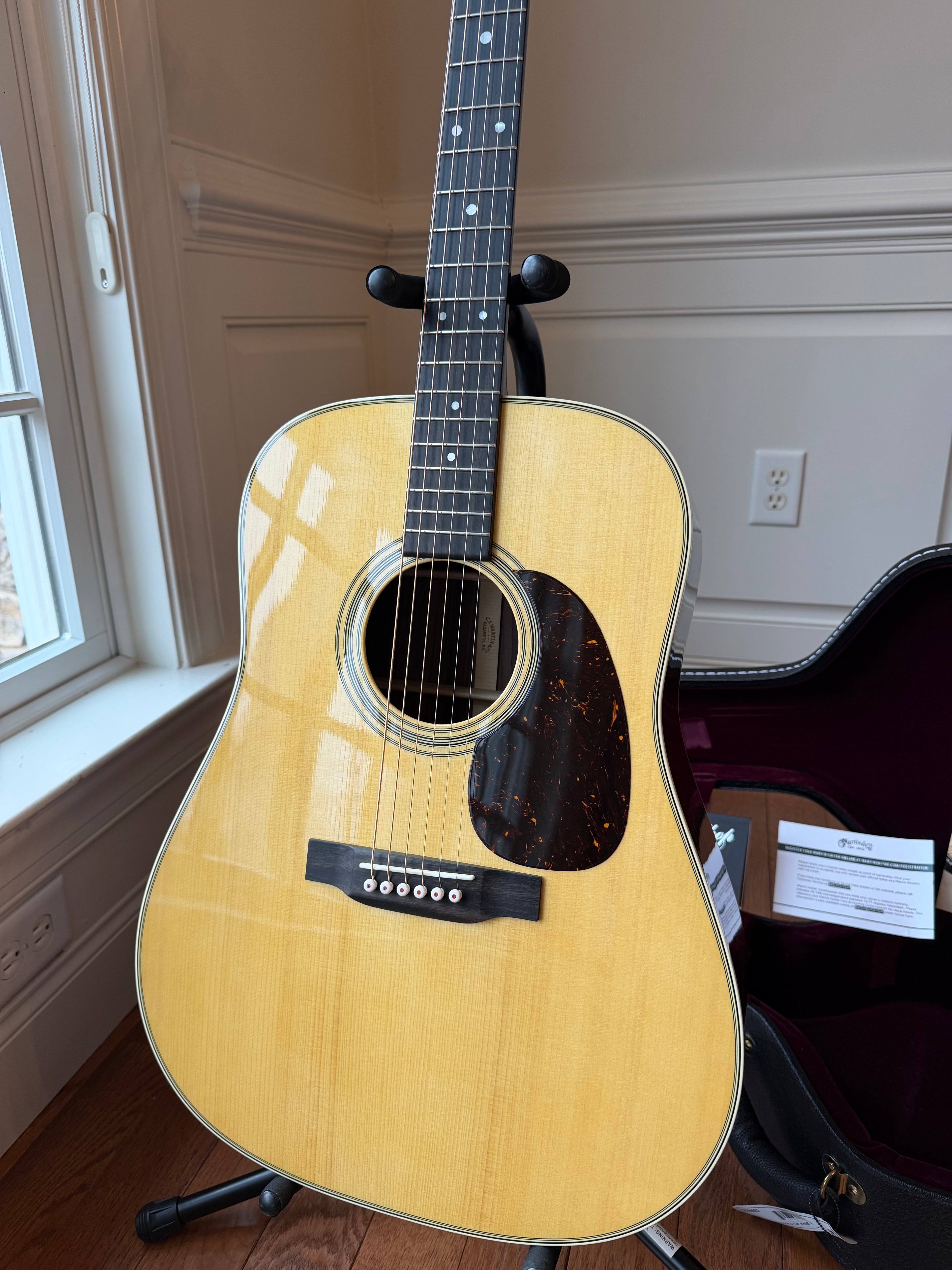 2023 Martin Custom Shop D-28 Adirondack Spruce Top - Natural - Image 2