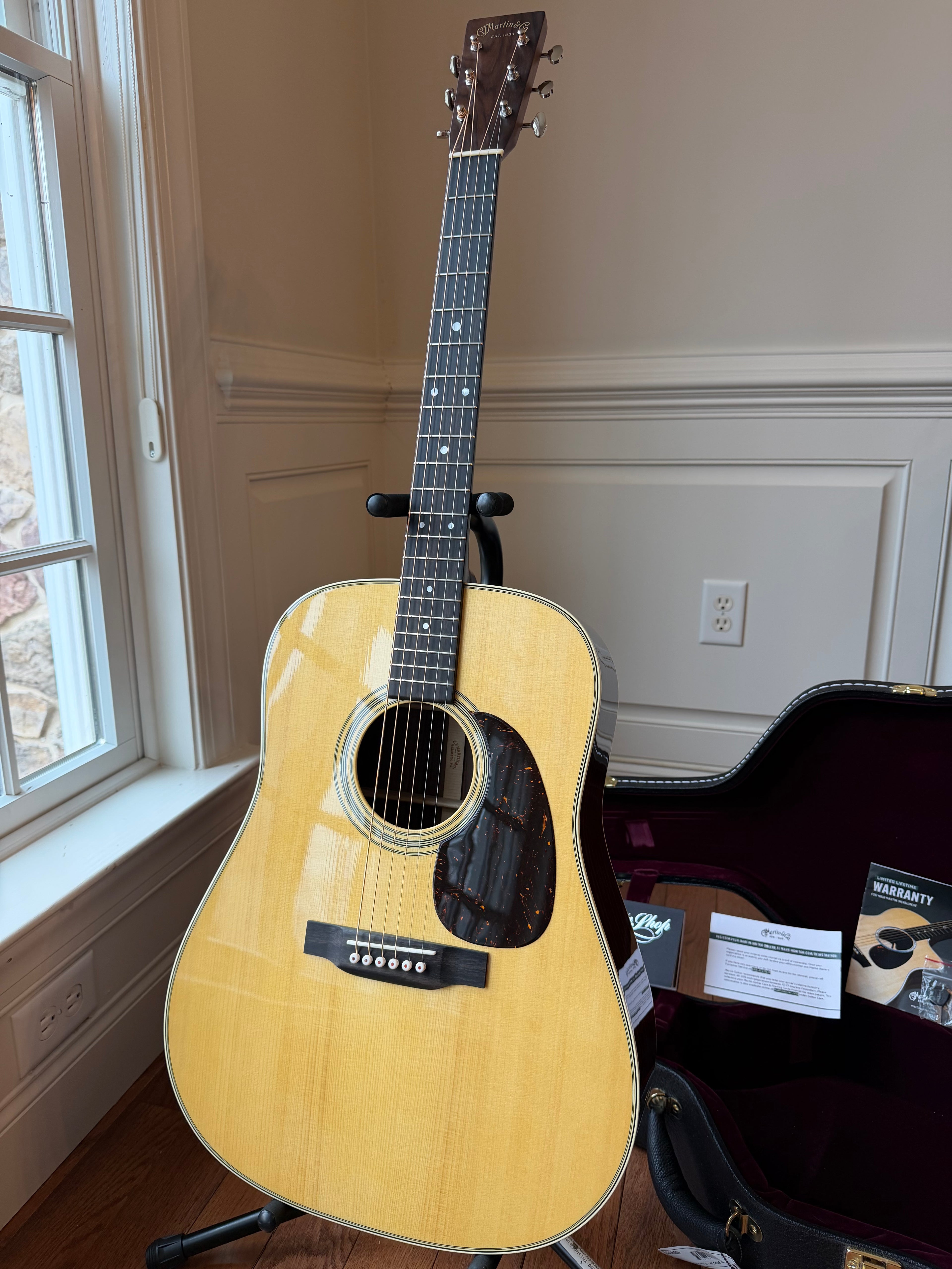 2023 Martin Custom Shop D-28 Adirondack Spruce Top - Natural - Image 3