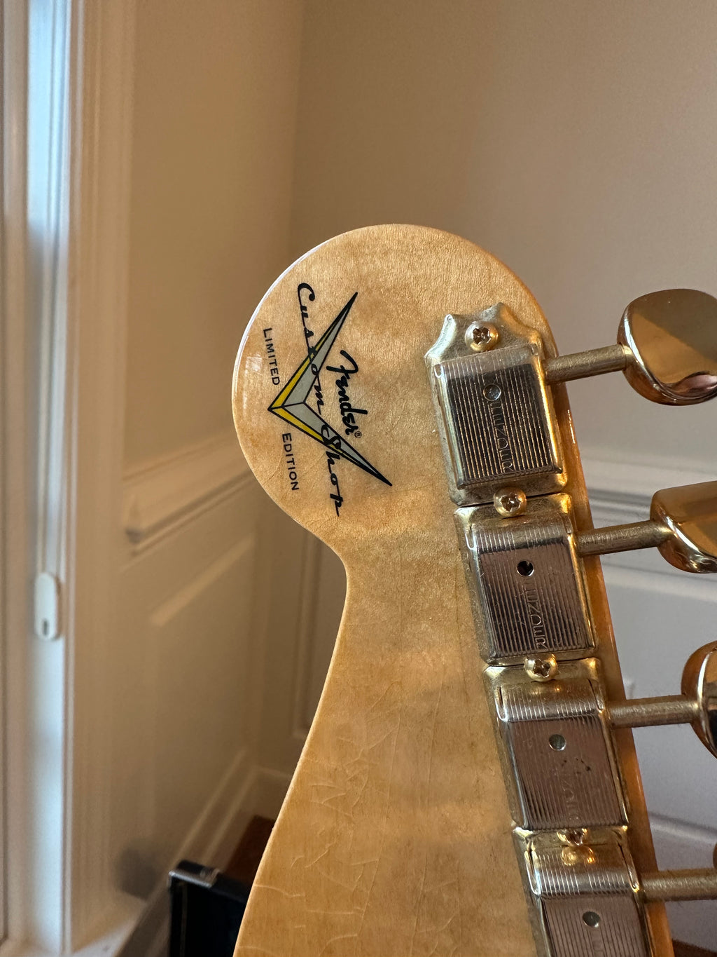 2023 Fender Custom Shop '65 Stratocaster LTD Gold Hardware Neck Binding - Teal Green Metallic - Image 10
