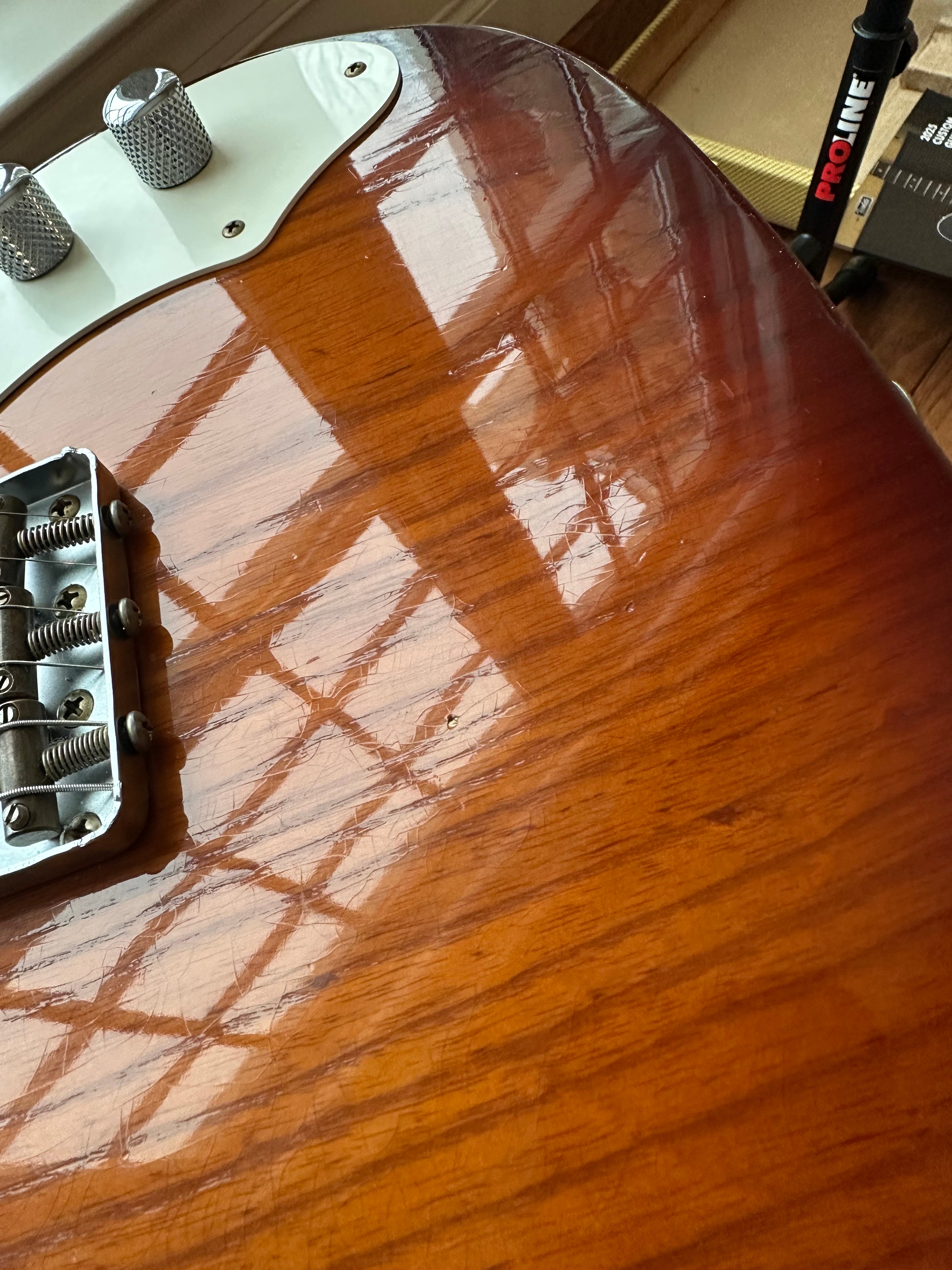 2025 Fender Custom Shop Telecaster Thinline W25 50s Journeyman - Aged Violin Burst - Image 15