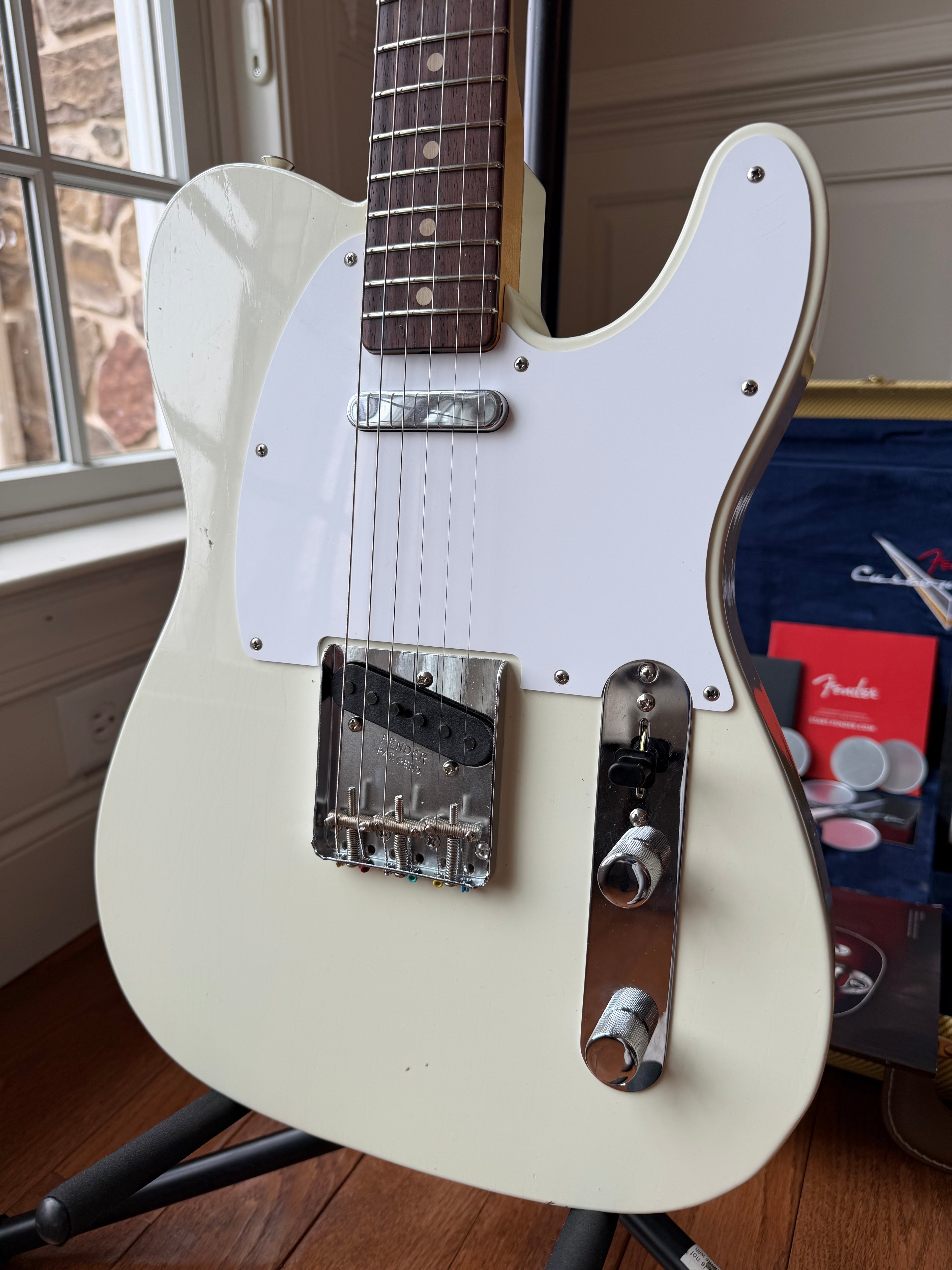 2025 Fender Custom Shop Telecaster Jimmy Page Signature Journeyman Relic - White - Image 2