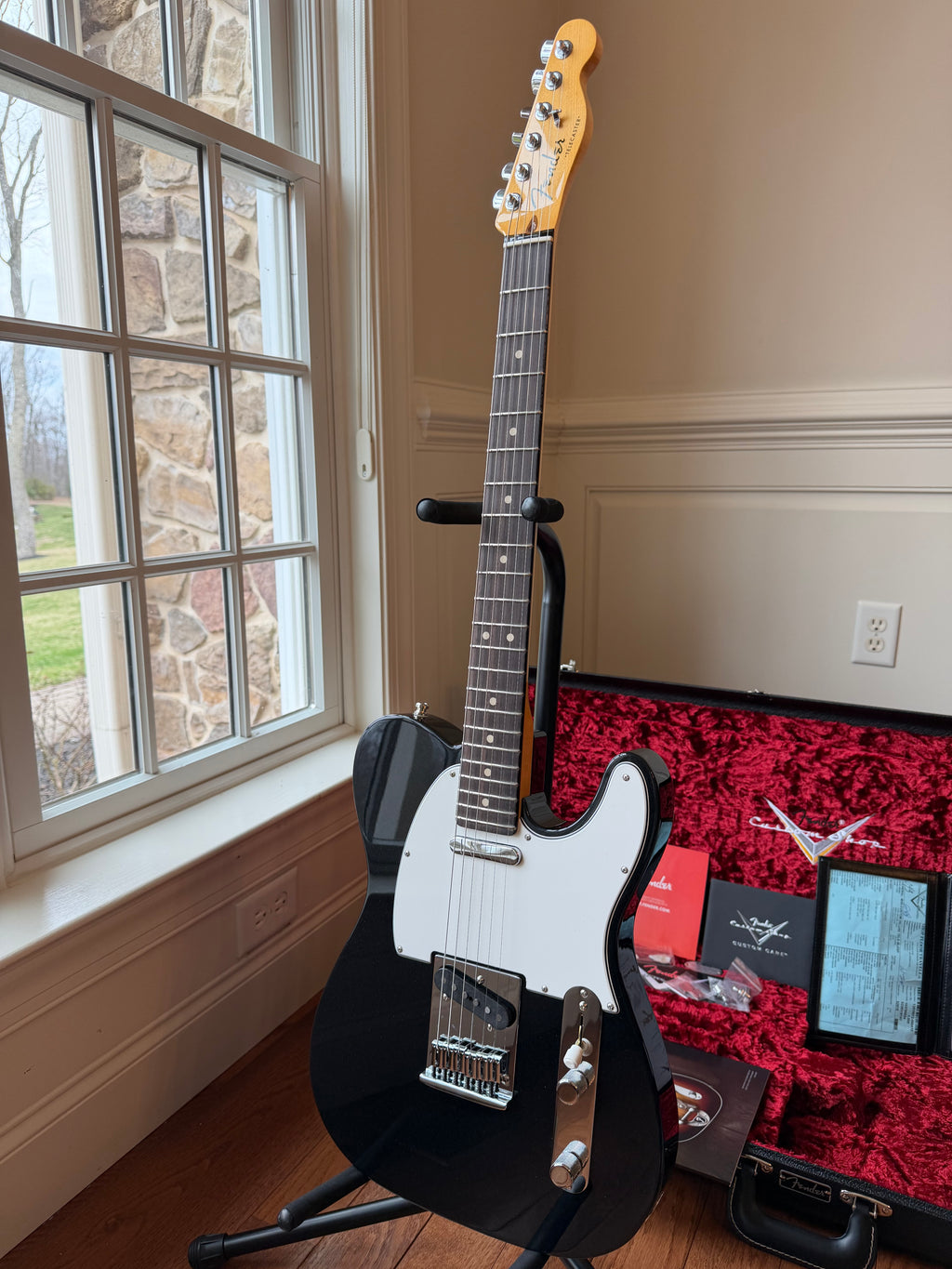 2025 Fender Custom Shop Telecaster Custom Deluxe W25 Limited Edition NOS - Black Sparkle - Image 4