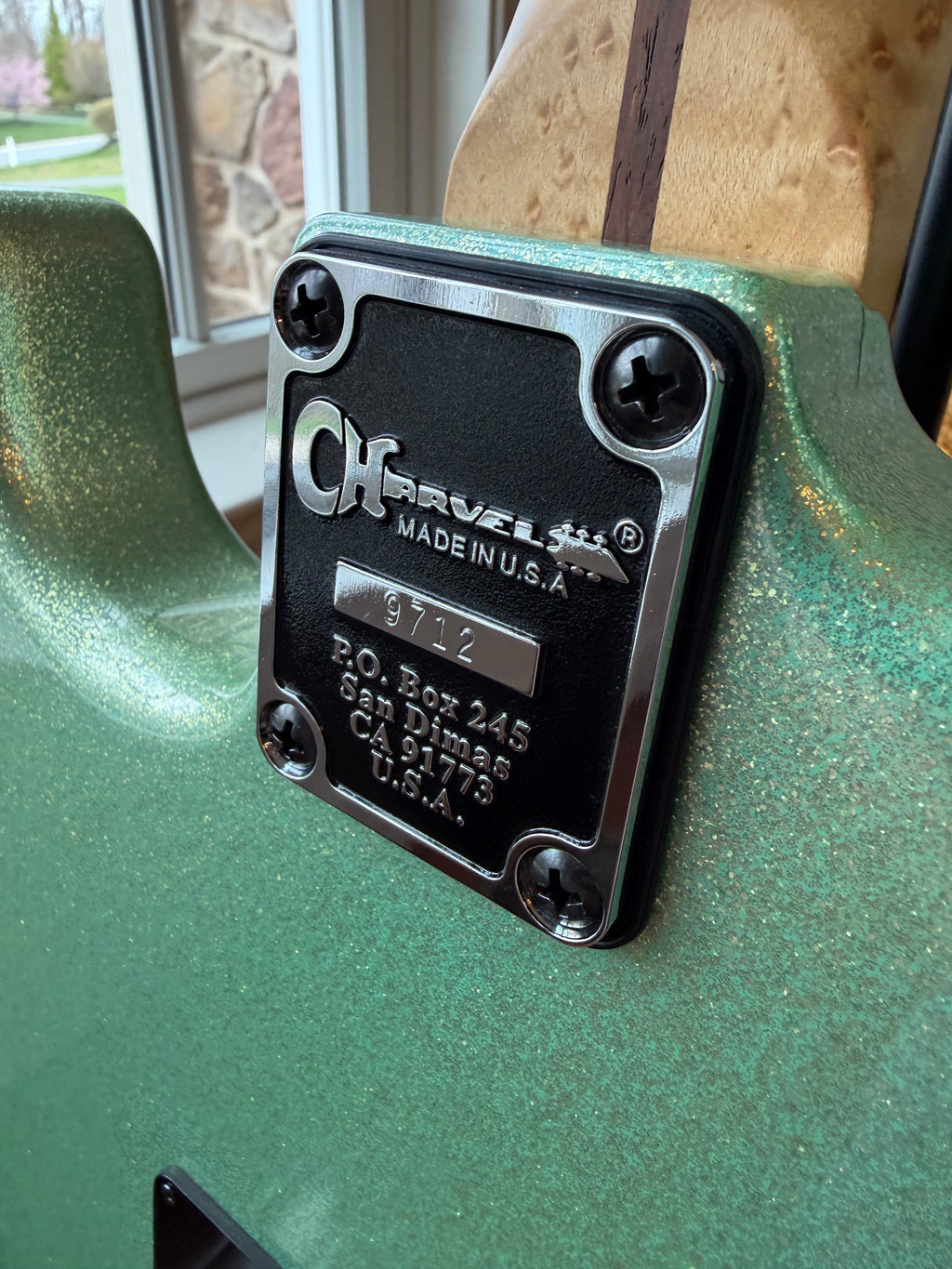 2015 Charvel Custom Shop So Cal - Seafoam Sparkle Nitro Platinum Pink Overspray