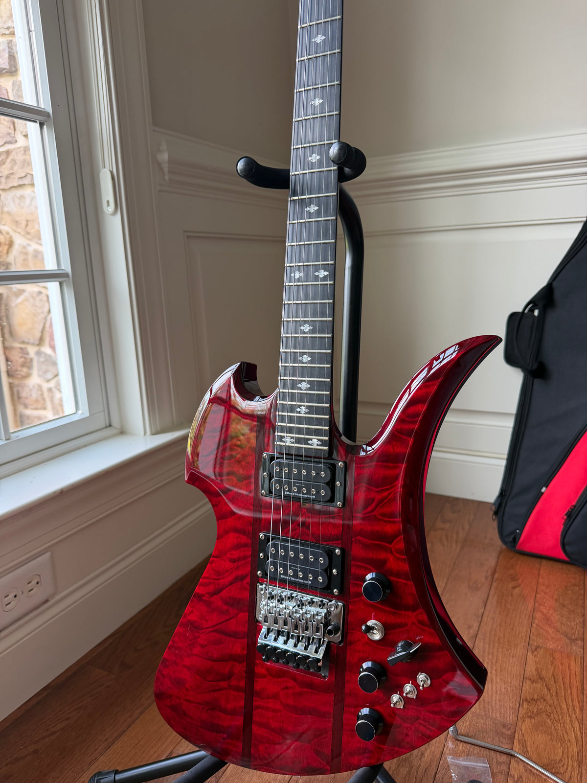 BC Rich Mockingbird Legacy ST Transparent Red w/ Floyd Rose