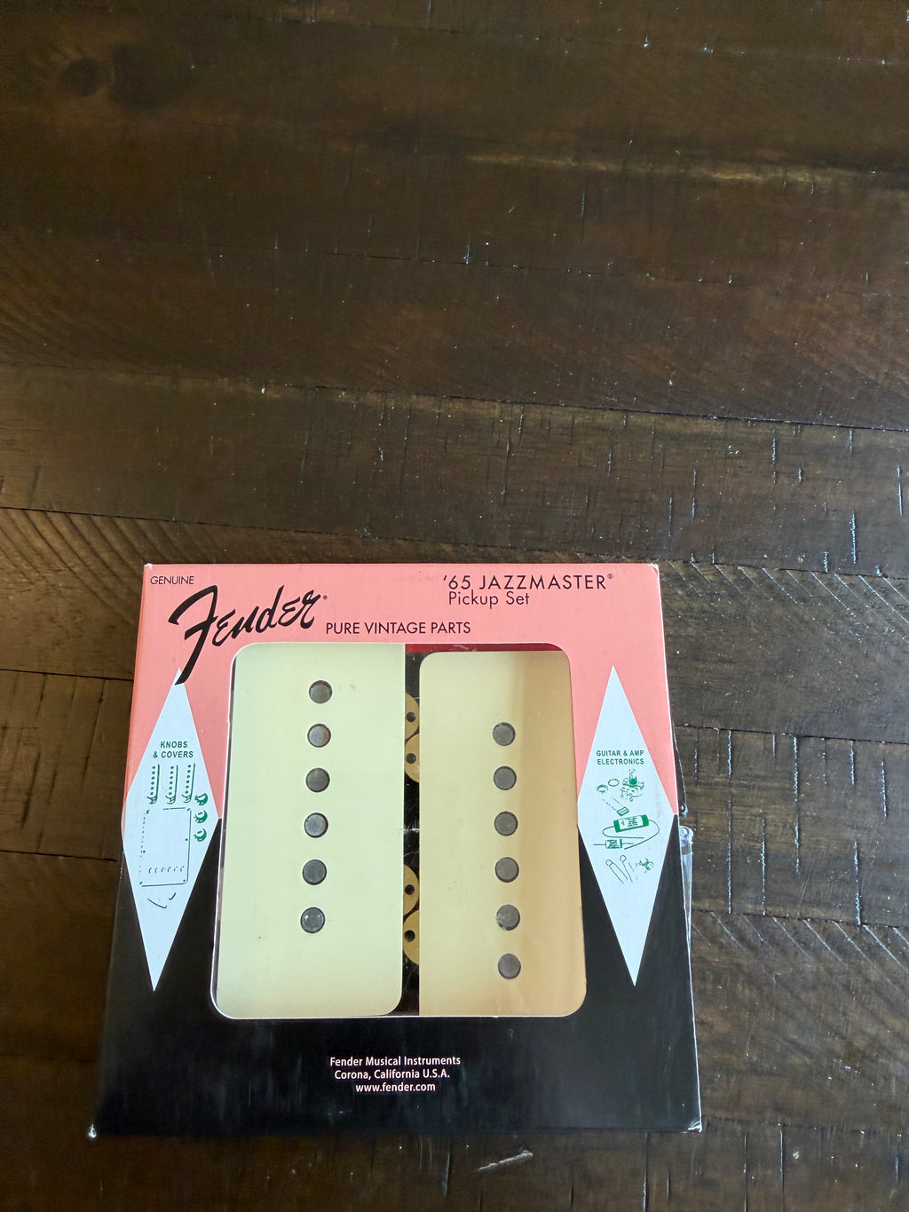 Fender Pure Vintage ‘65 Jazzmaster Electric Guitar Pickup Set - Vintage White