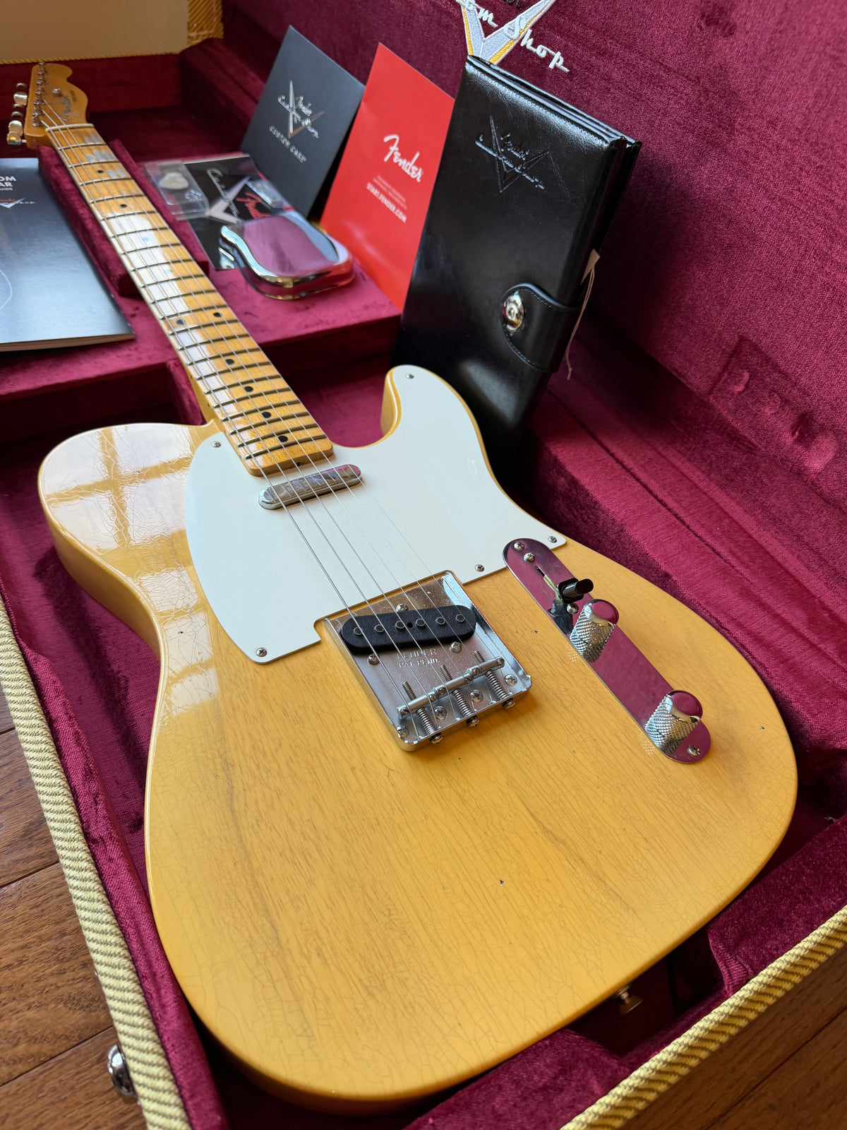 2025 Fender Custom Shop ‘55 Telecaster B5 Journeyman - Super Aged Natural Blonde