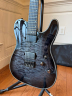 2022 Schecter Hellraiser Hybrid PT - Trans Black Burst