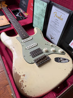 2026 Fender Custom Shop '62 Stratocaster HSS Heavy Relic - Vintage White - Image 1