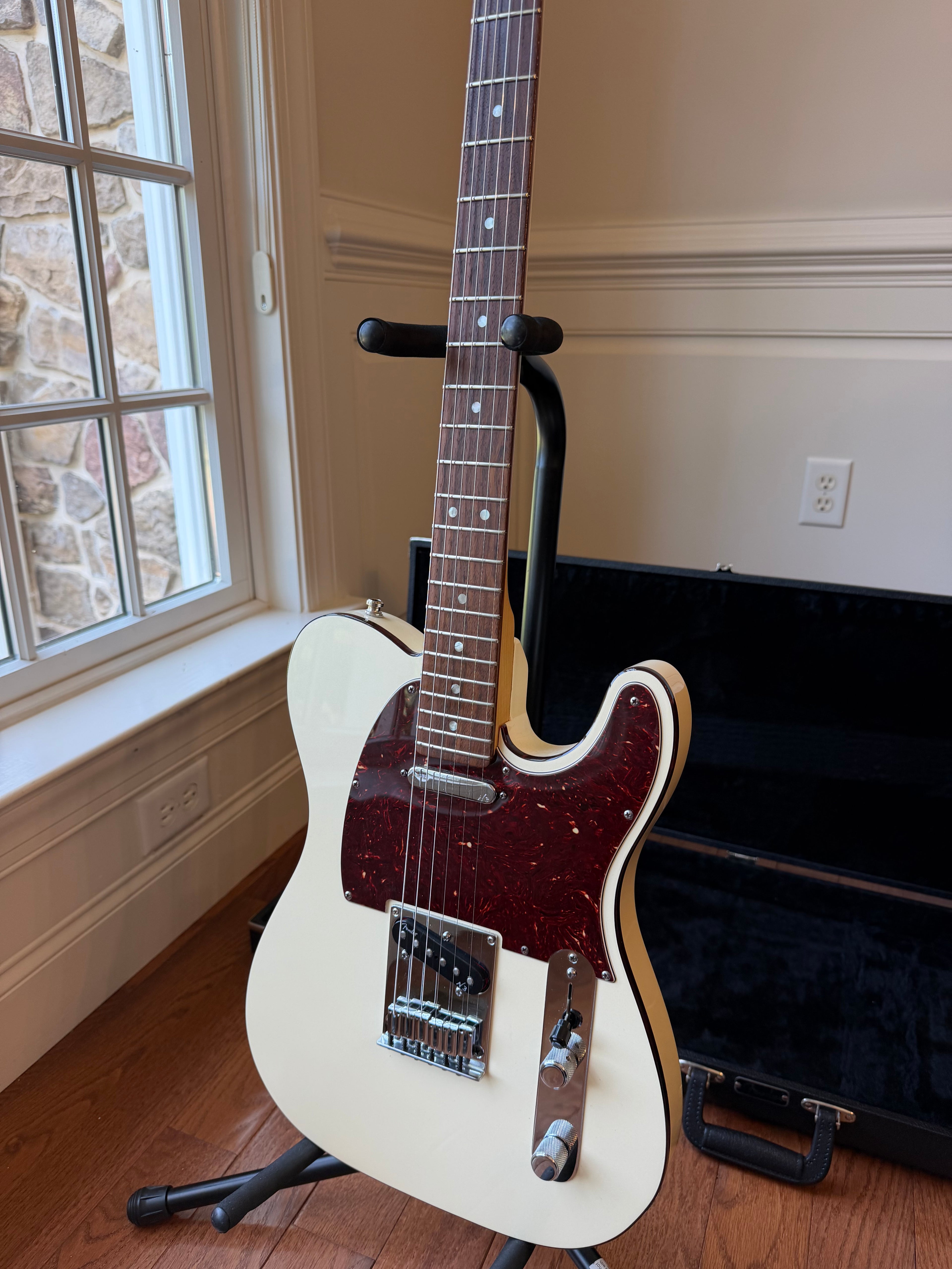 2015 Fender American Deluxe Telecaster - Olympic White Pearl